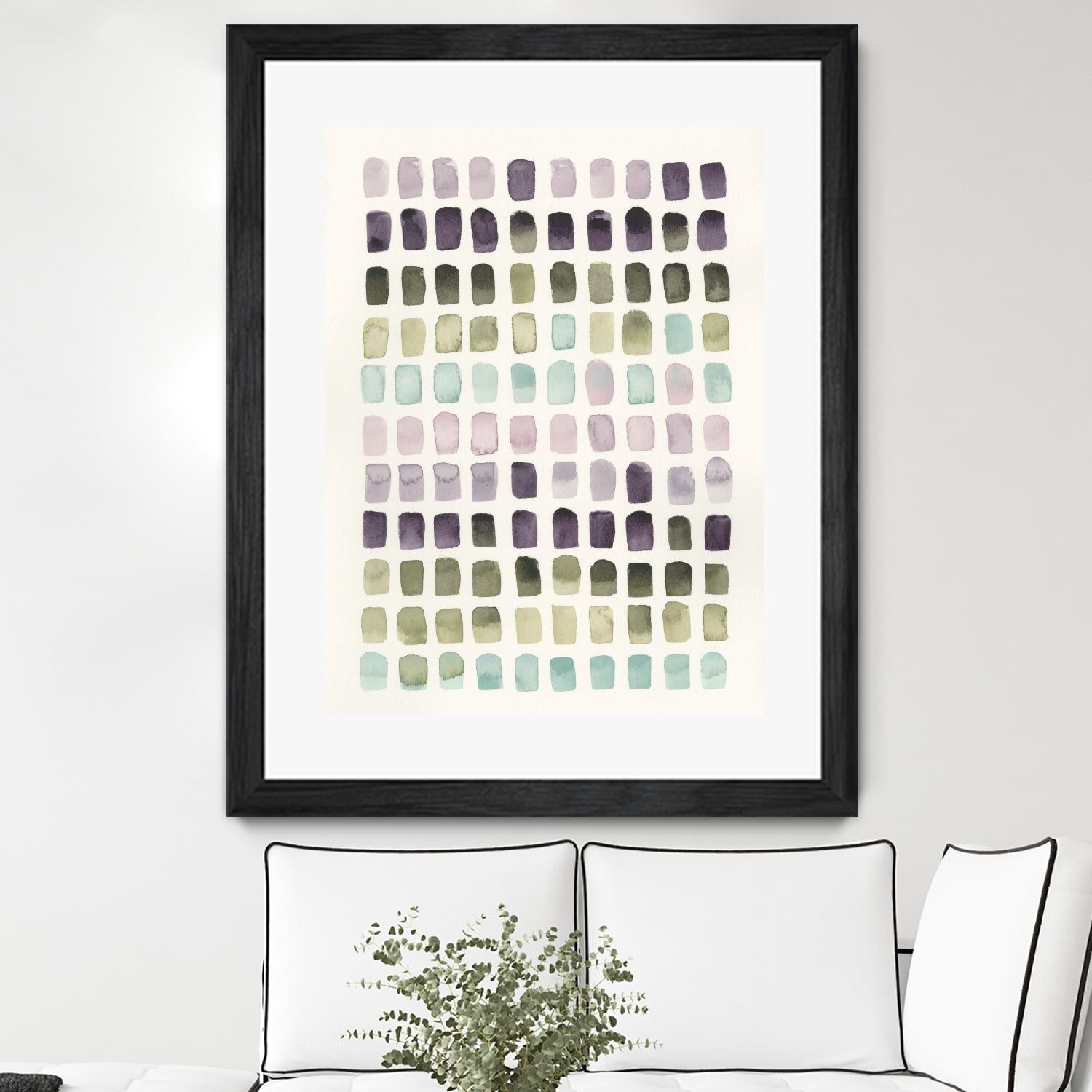 Serene Color Swatches II by Grace Popp on GIANT ART - pink abstract