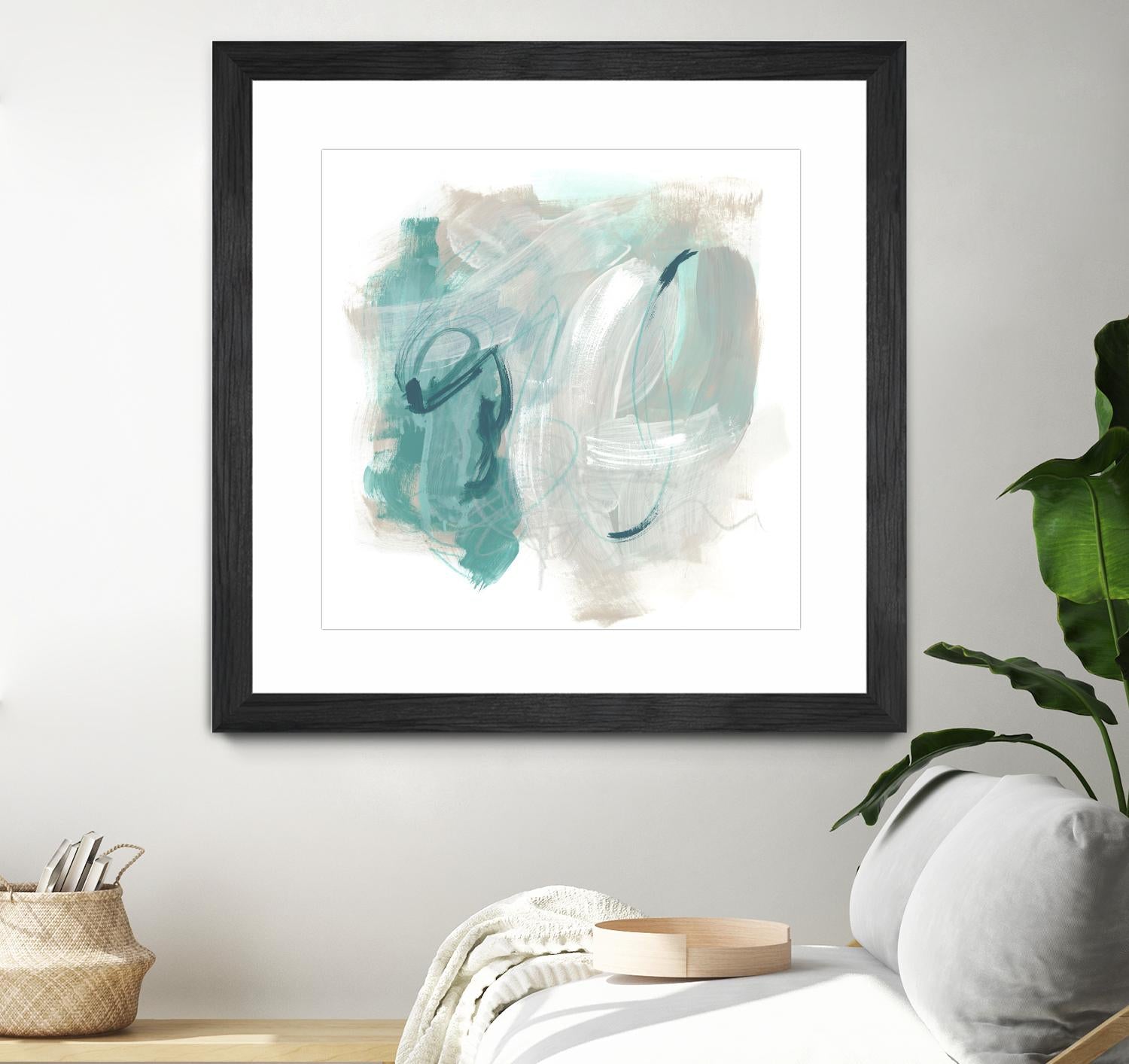 Coastal Fog IV by June Erica Vess on GIANT ART - green abstract