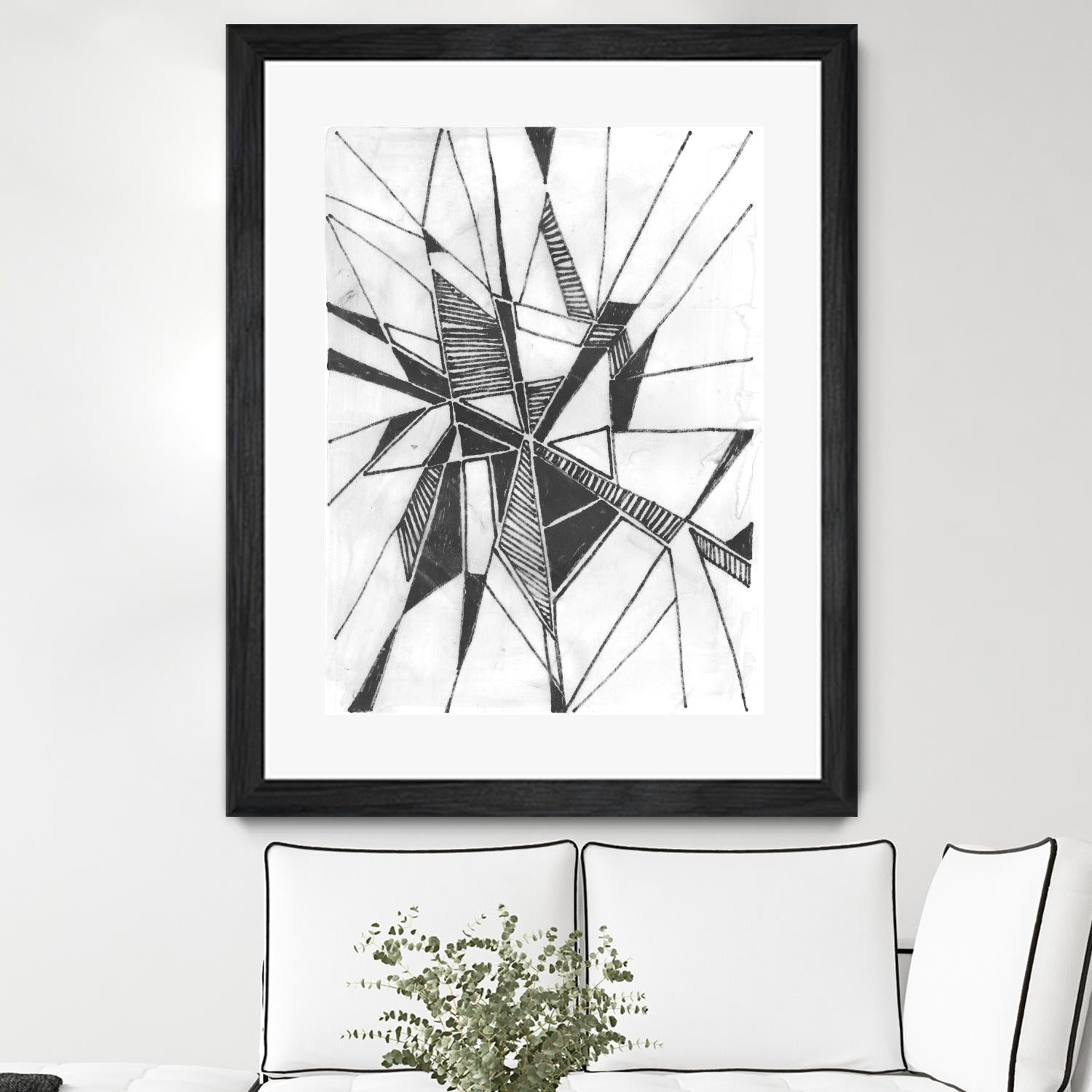 Symbol Imprint II by June Erica Vess on GIANT ART - black abstract