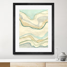 Ocean Cascade I by Vanna Lam on GIANT ART - green abstract