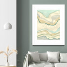 Ocean Cascade I by Vanna Lam on GIANT ART - green abstract