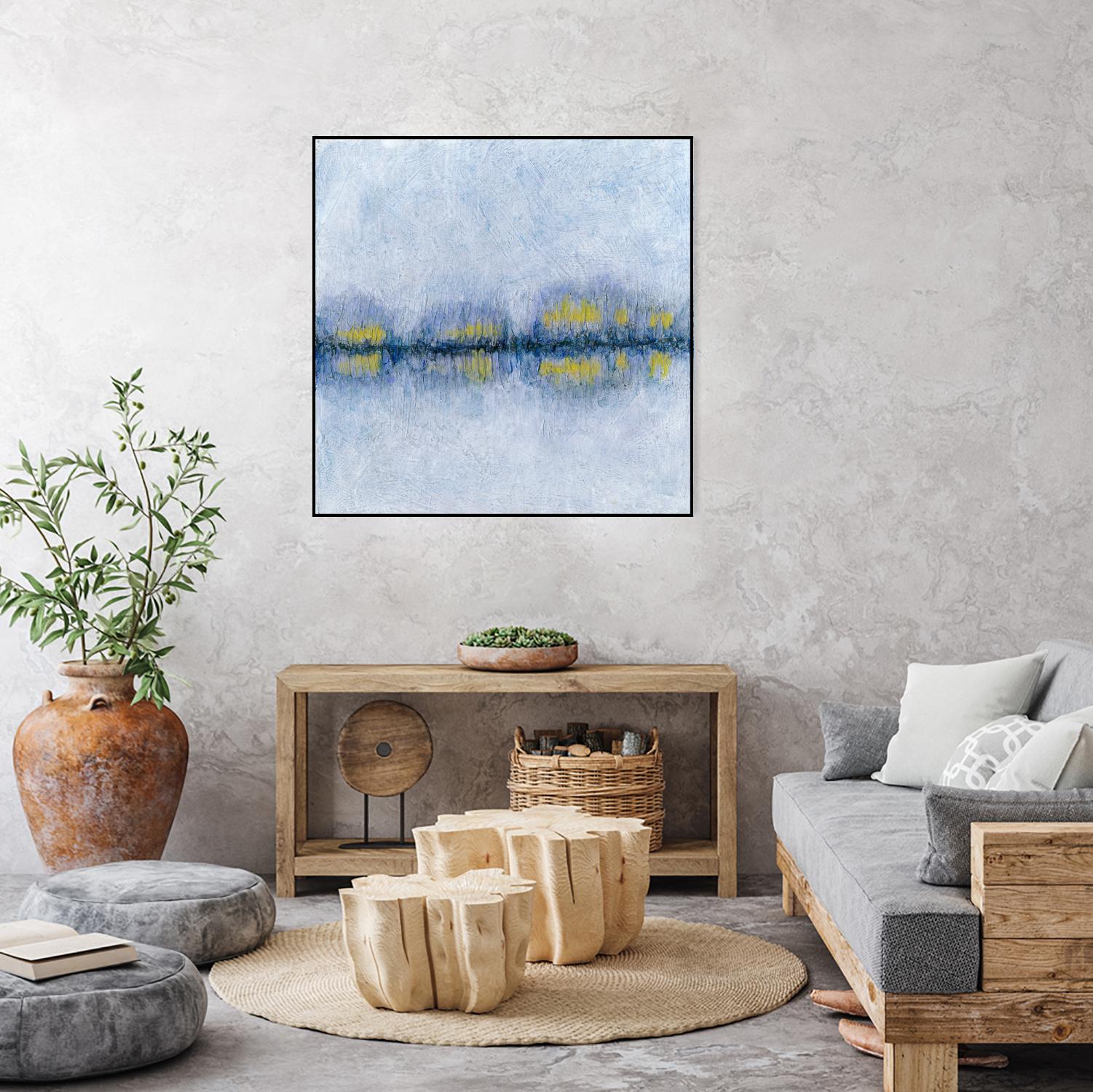 Across the Way II by Ren�e W. Stramel on GIANT ART - blue abstract