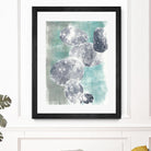 Descending Orbs I by Jennifer Goldberger on GIANT ART - blue abstract