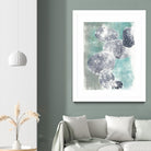 Descending Orbs I by Jennifer Goldberger on GIANT ART - blue abstract