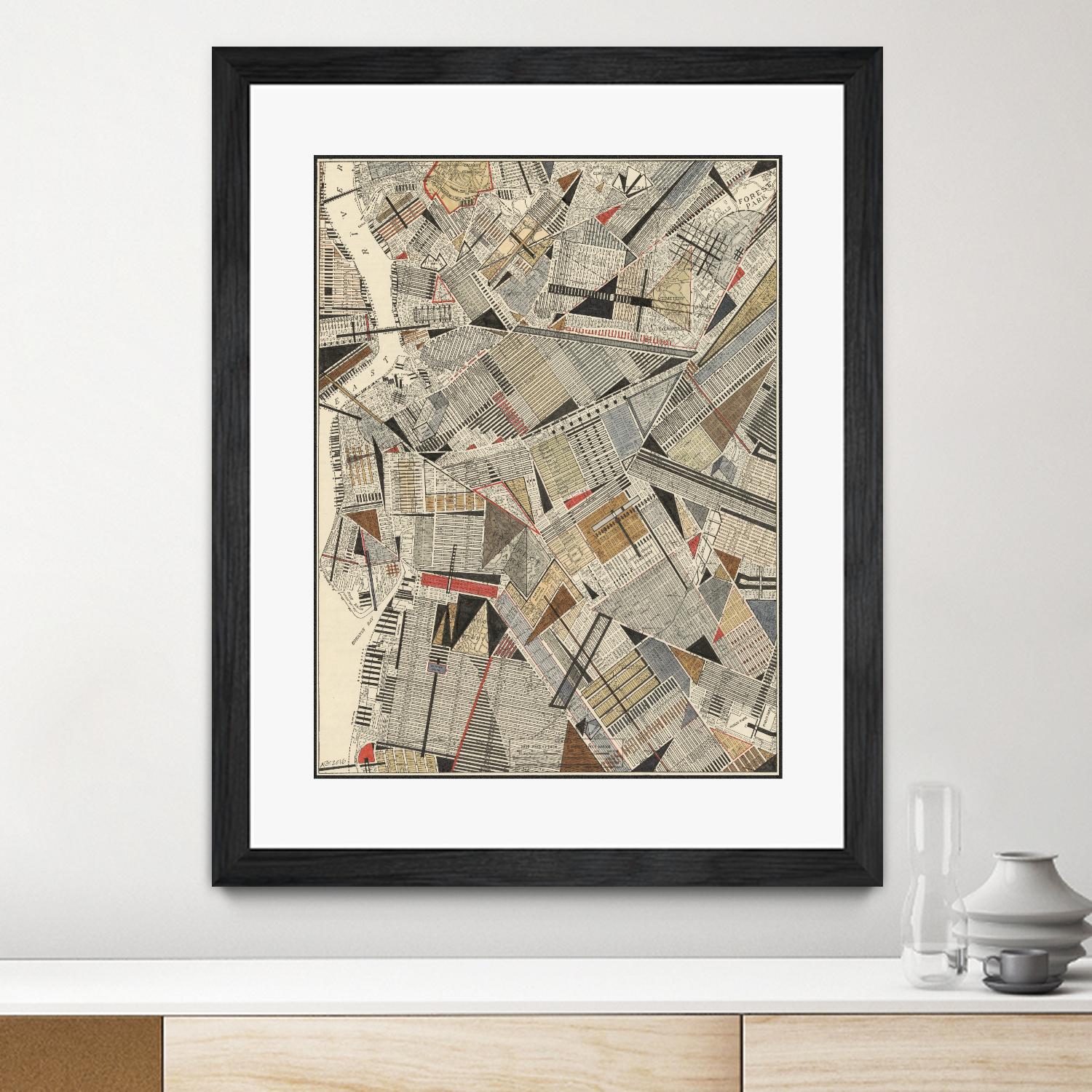 Modern Map of Brooklyn by Nikki Galapon on GIANT ART - maps & flags