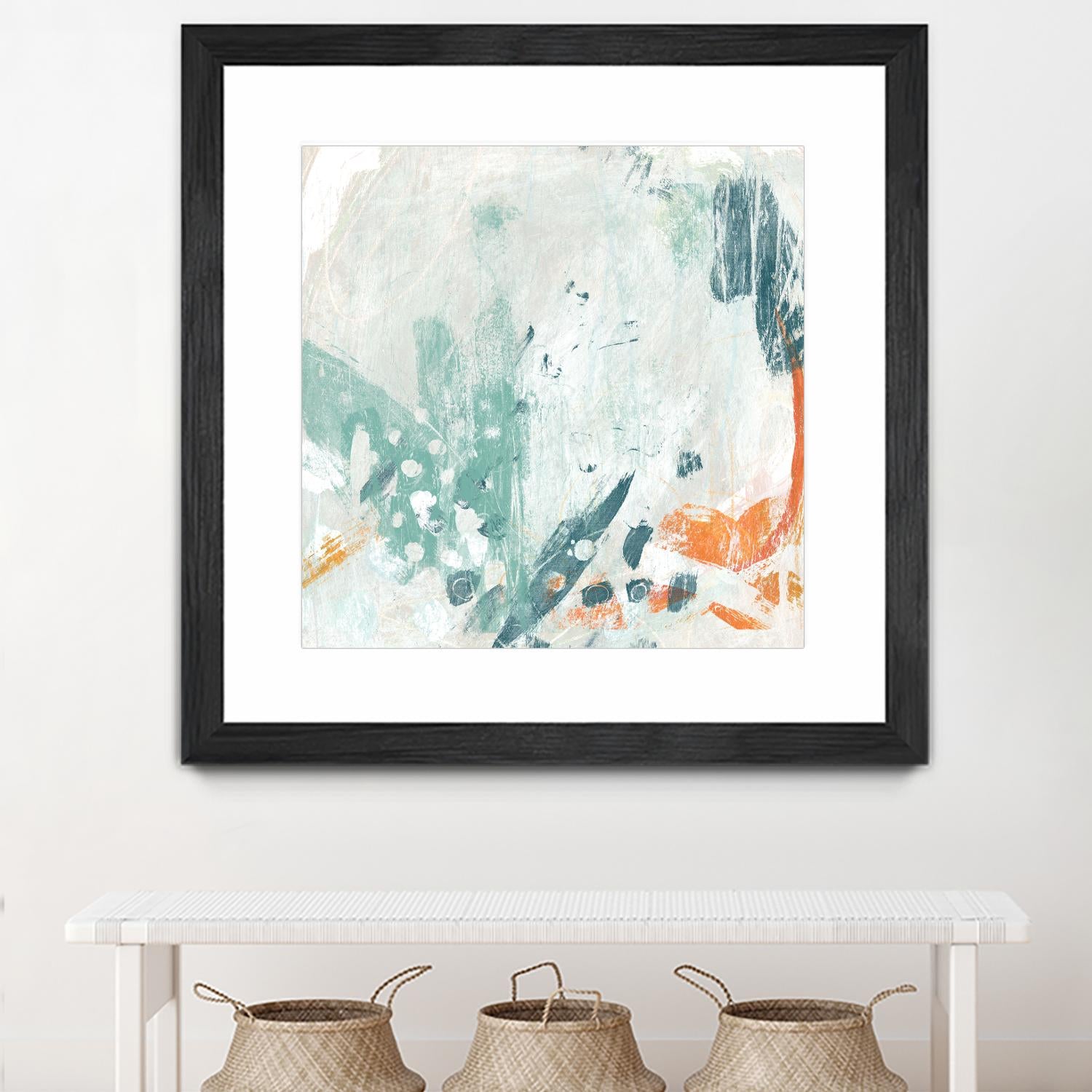 Current Synergy II by June Erica Vess on GIANT ART - green abstract
