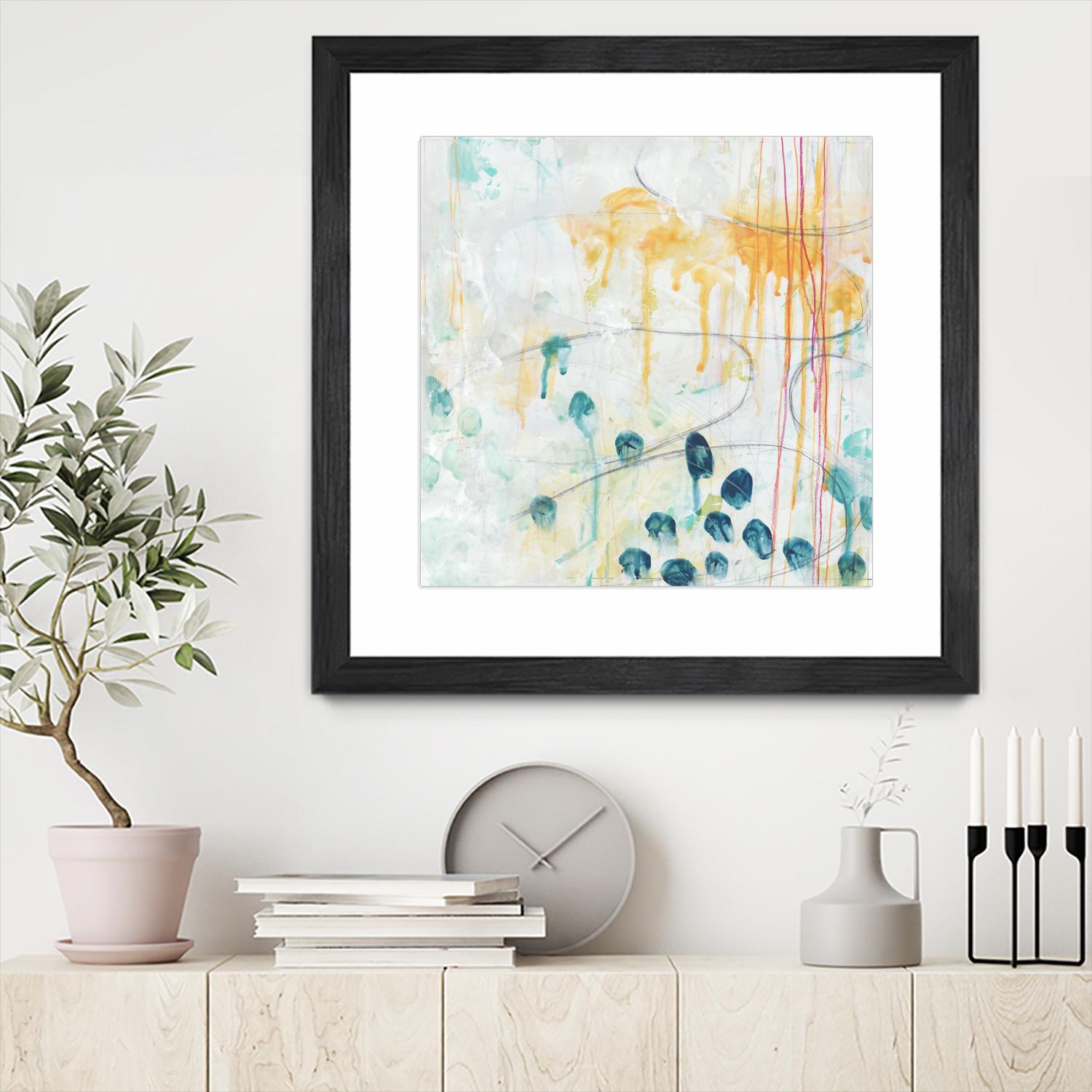 Momentum II by June Erica Vess on GIANT ART - blue abstract