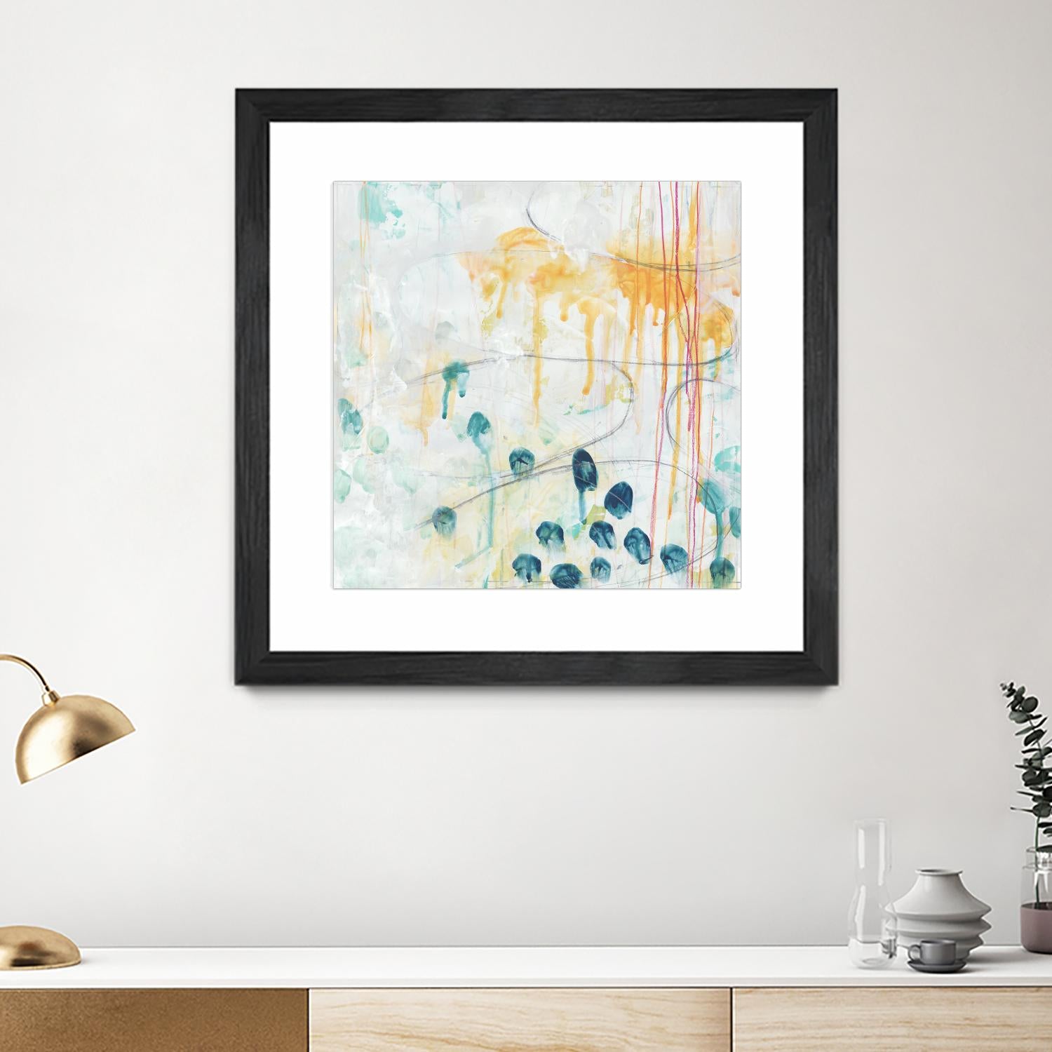 Momentum II by June Erica Vess on GIANT ART - blue abstract