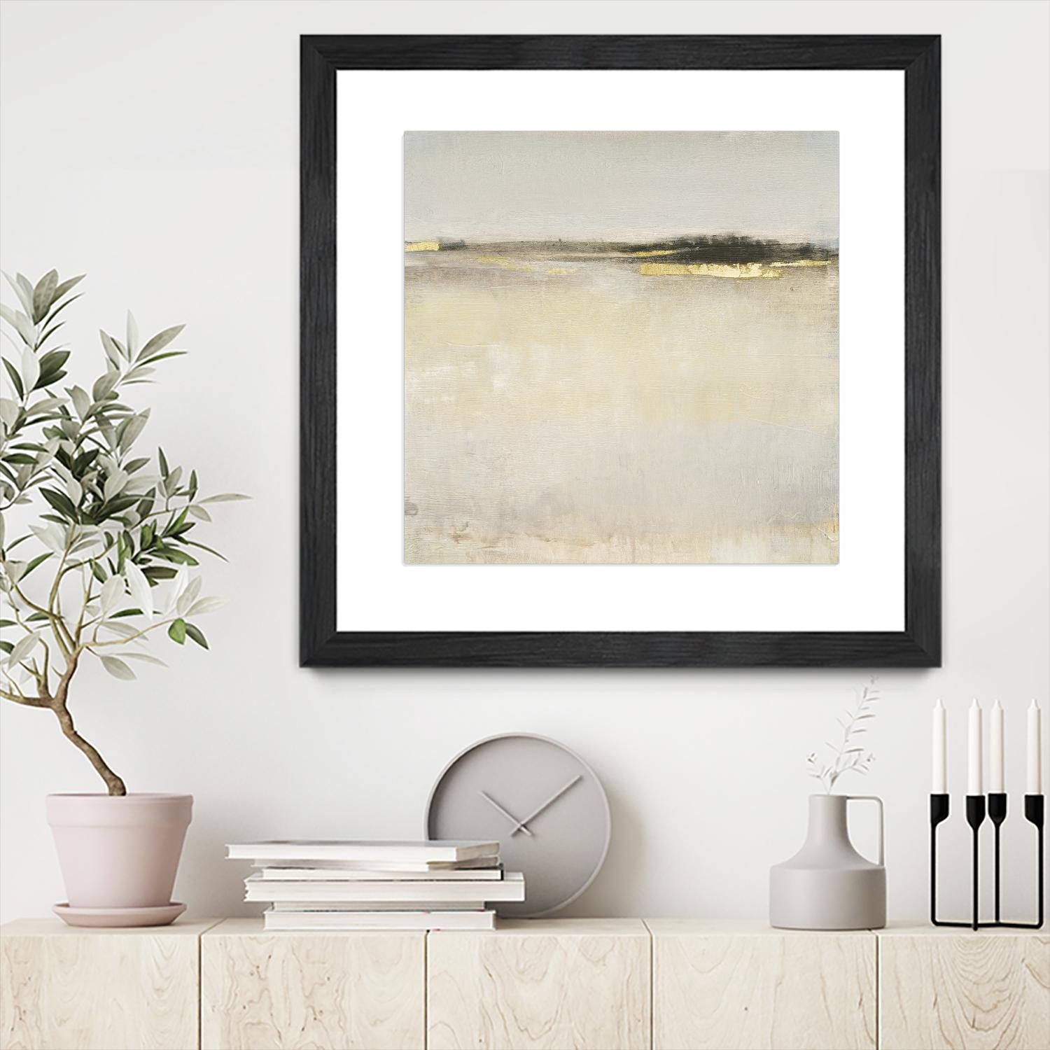 Embellished Subtle Scape I by Tim O'Tool on GIANT ART - gold abstract