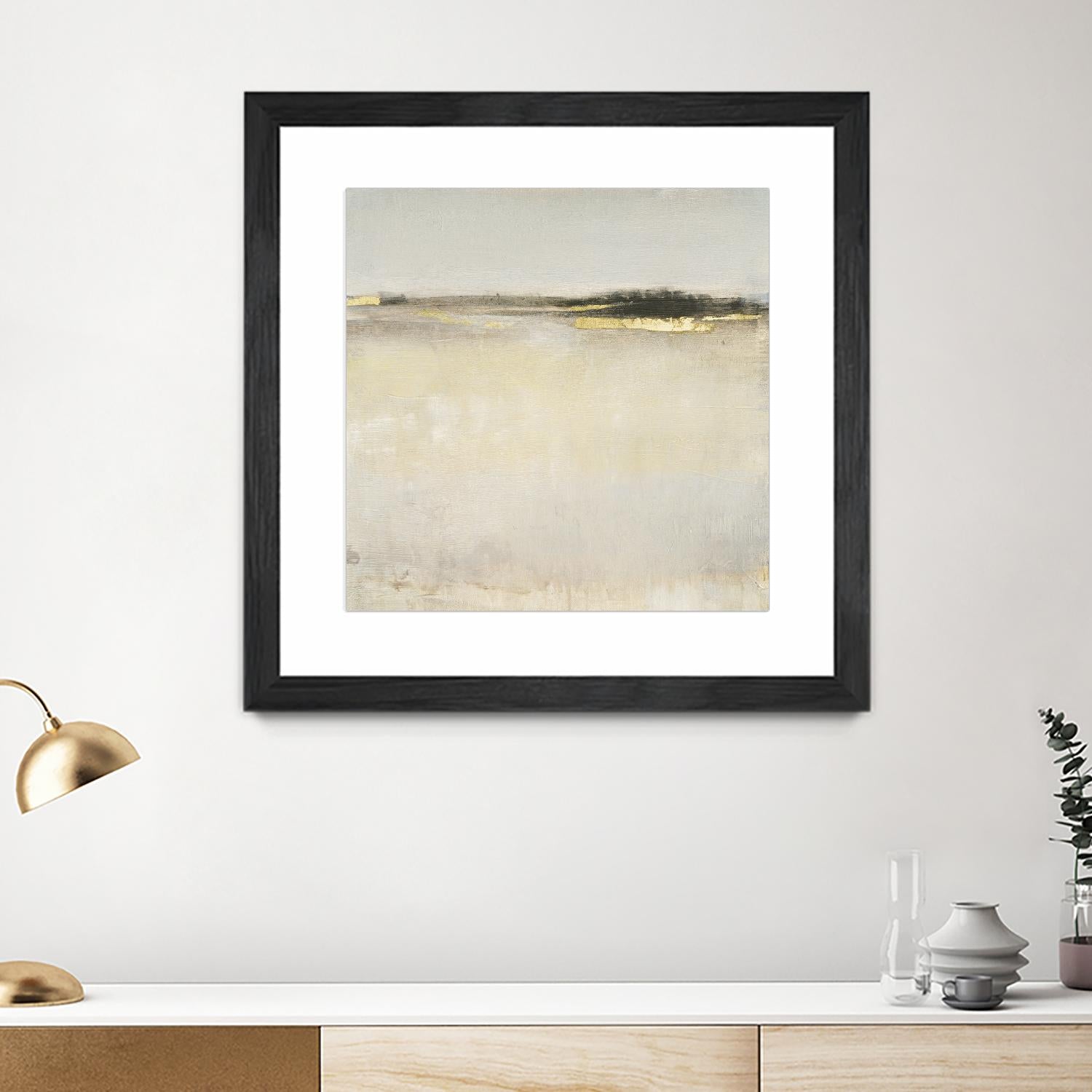 Embellished Subtle Scape I by Tim O'Tool on GIANT ART - gold abstract