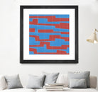 Modern Circuit VIII by Charles McMullen on GIANT ART - red abstract