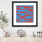 Modern Circuit VIII by Charles McMullen on GIANT ART - red abstract