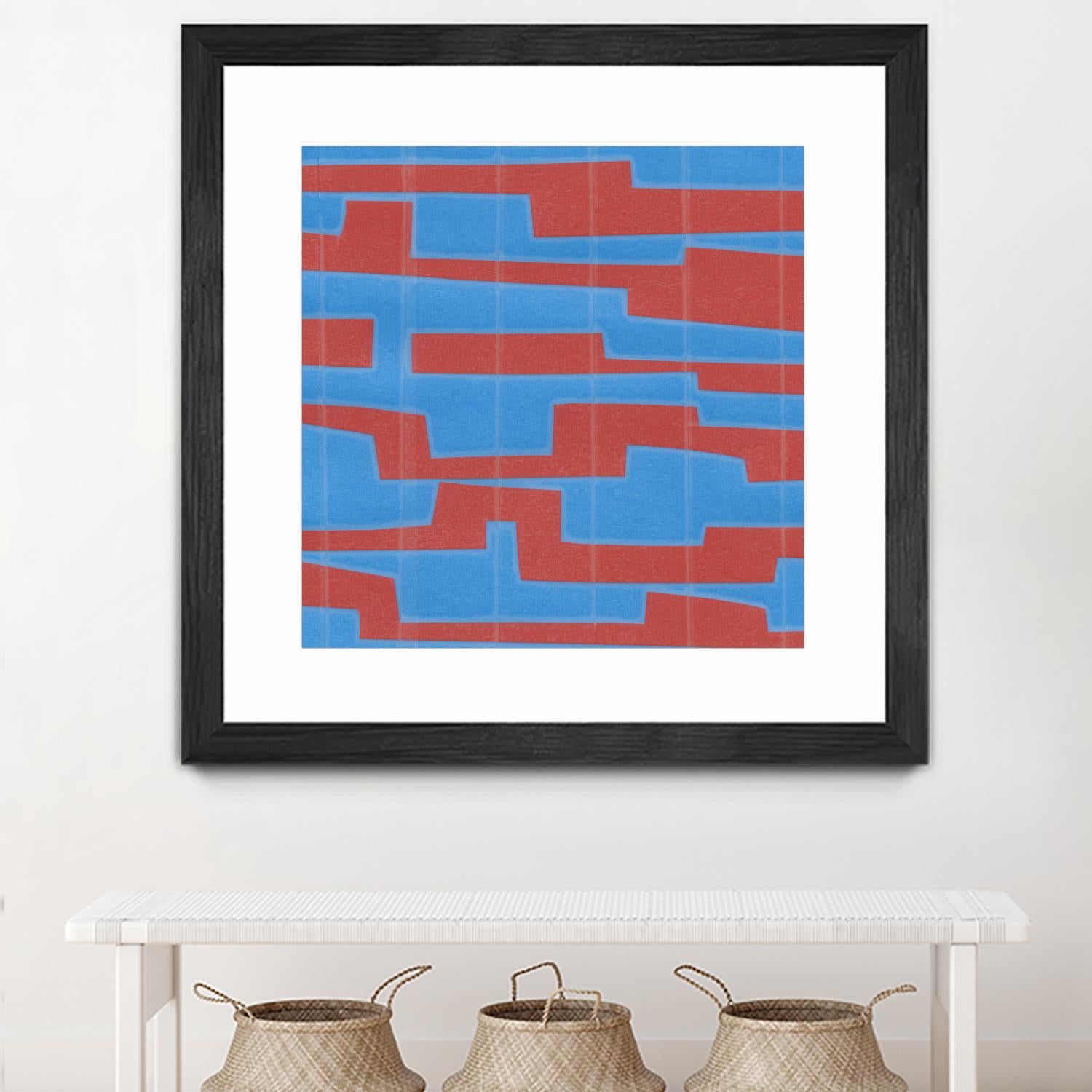 Modern Circuit VIII by Charles McMullen on GIANT ART - red abstract