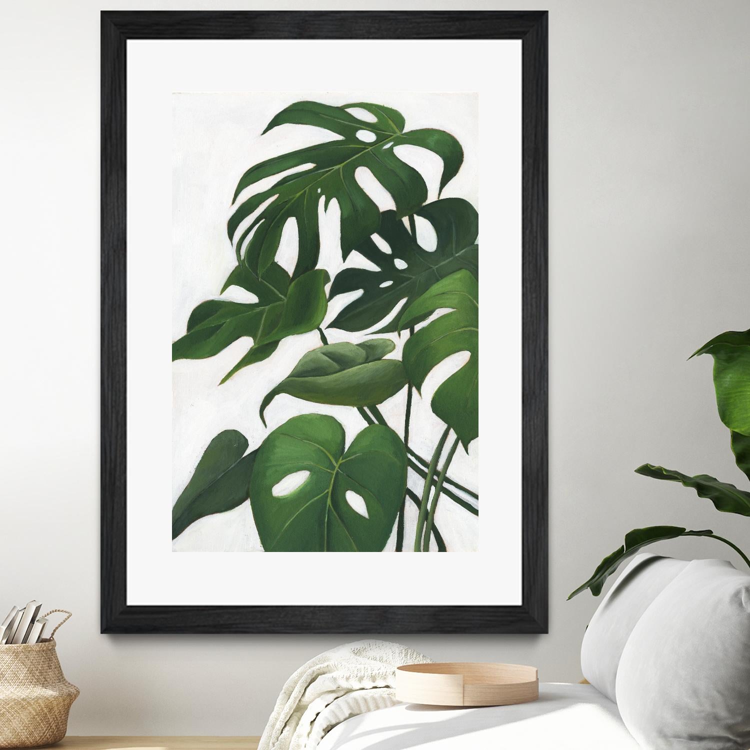 Pura Vida I by Grace Popp on GIANT ART - green coastal & tropical abstract 
