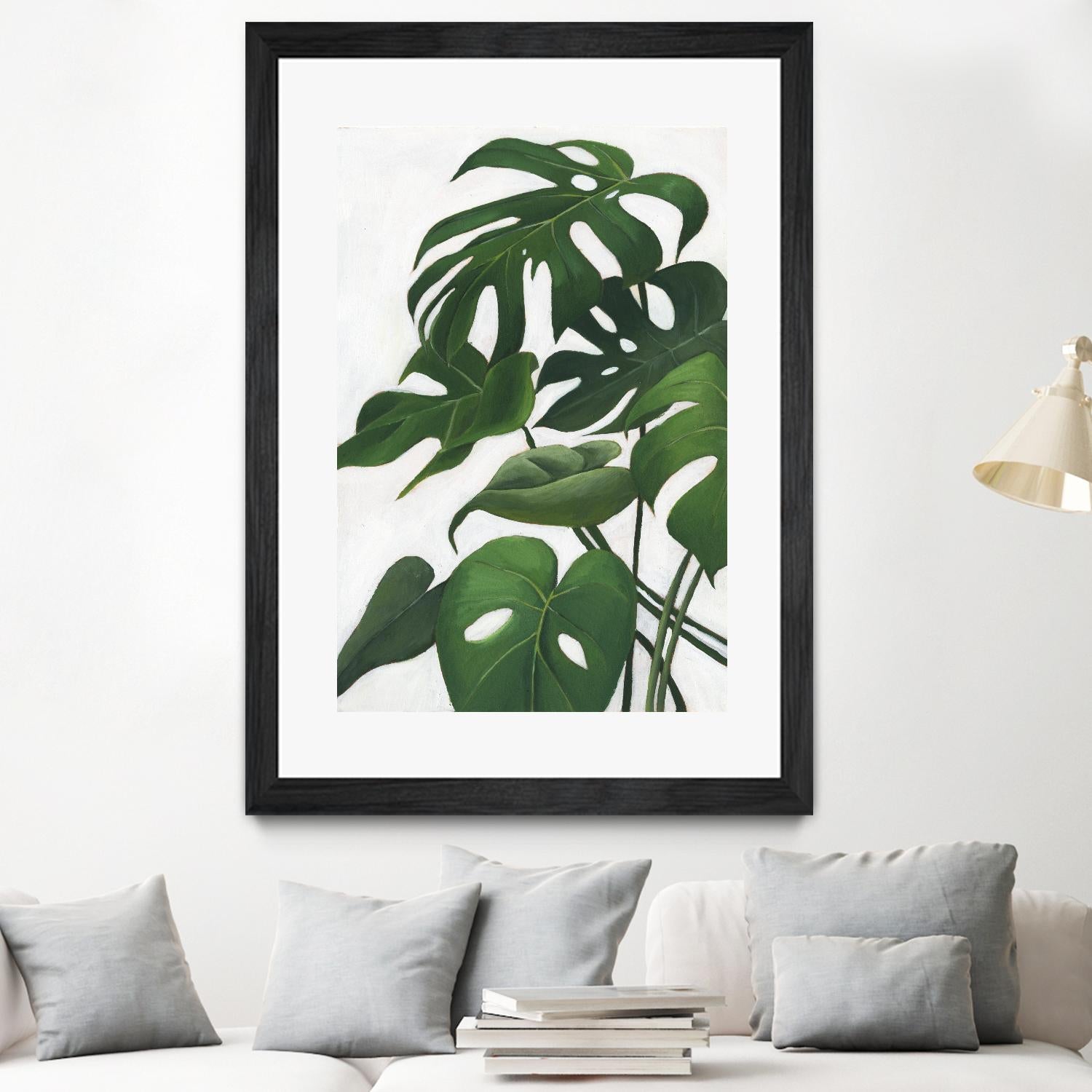 Pura Vida I by Grace Popp on GIANT ART - green coastal & tropical abstract 