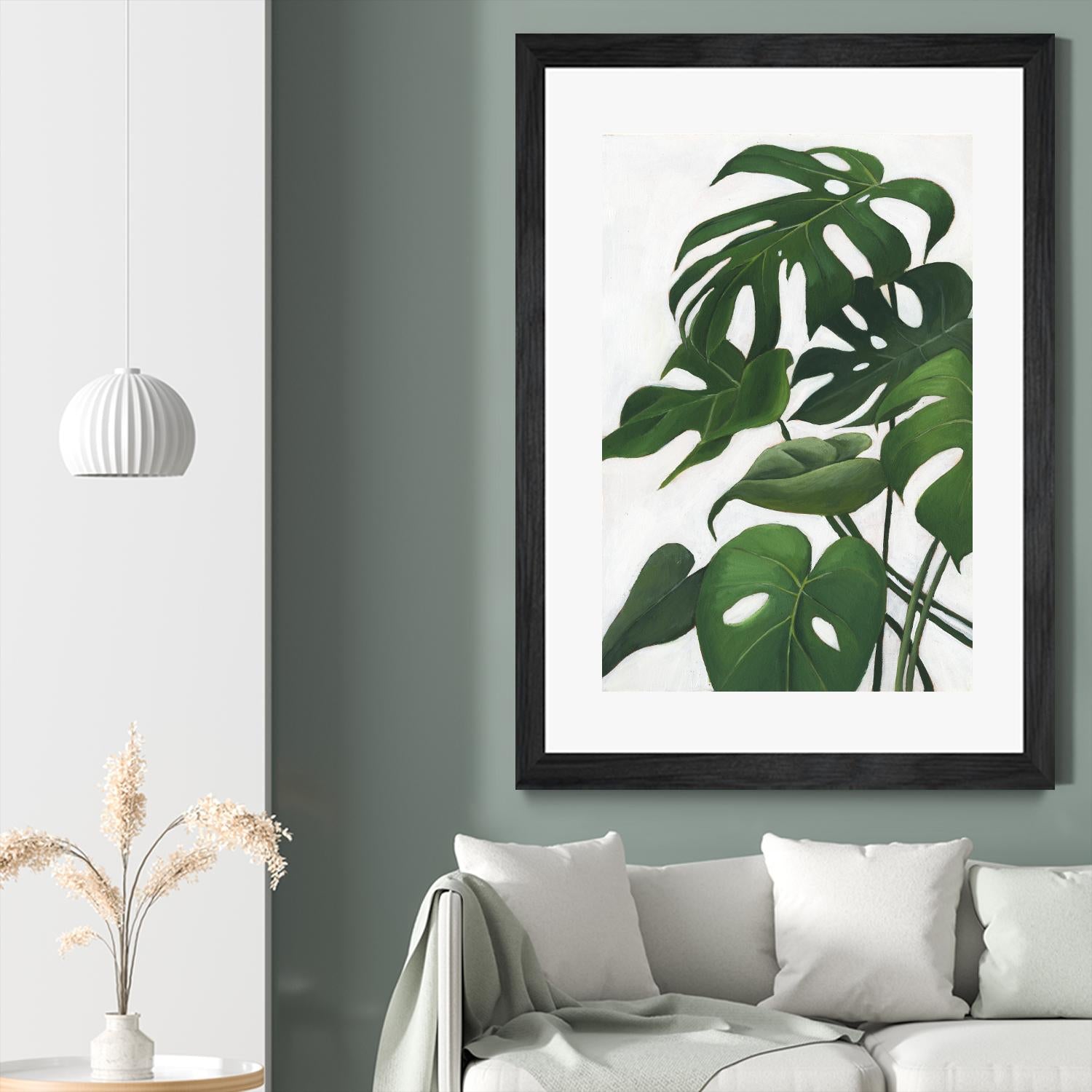 Pura Vida I by Grace Popp on GIANT ART - green coastal & tropical abstract 