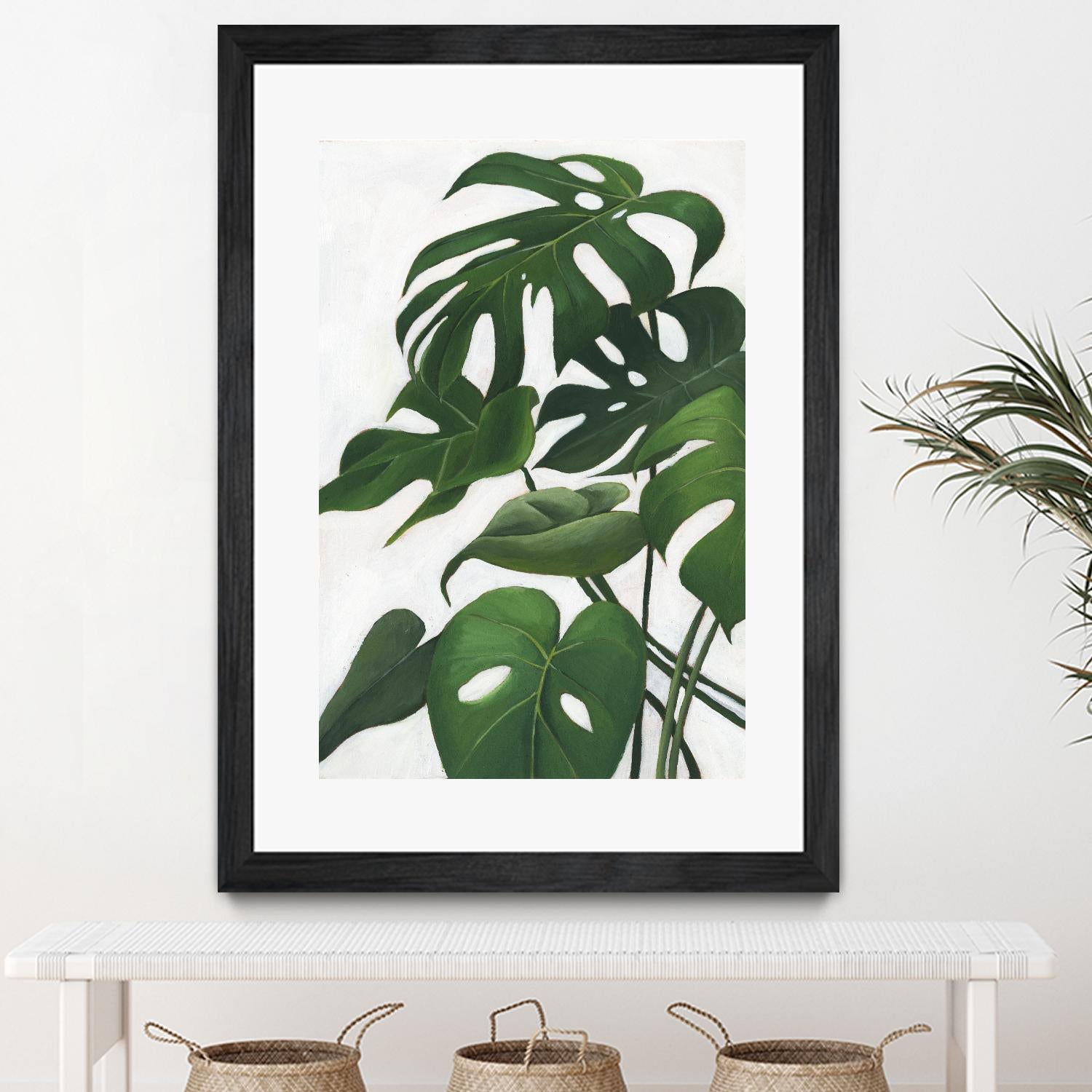 Pura Vida I by Grace Popp on GIANT ART - green coastal & tropical abstract 