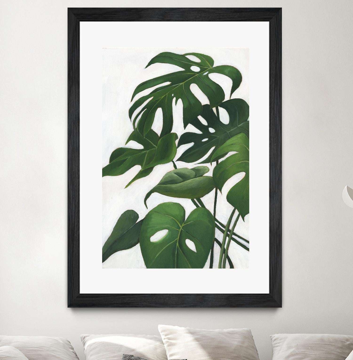 Pura Vida I by Grace Popp on GIANT ART - green coastal & tropical abstract 