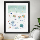 Beach Vista II by Emma Scarvey on GIANT ART - green coastal & tropical beach 