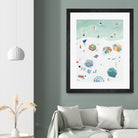 Beach Vista II by Emma Scarvey on GIANT ART - green coastal & tropical beach 