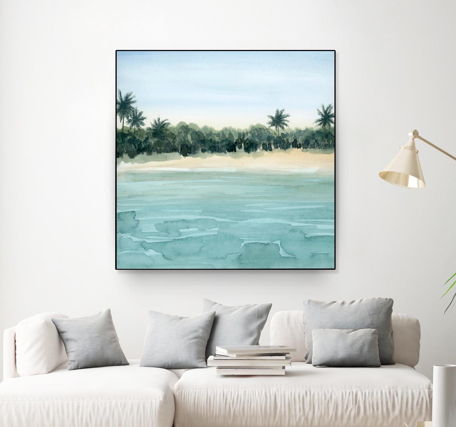 Paradis I by Grace Popp on GIANT ART - green landscapes & seascapes summer 