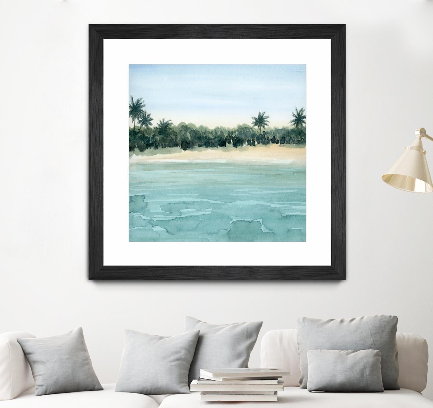 Paradis I by Grace Popp on GIANT ART - green landscapes & seascapes summer 