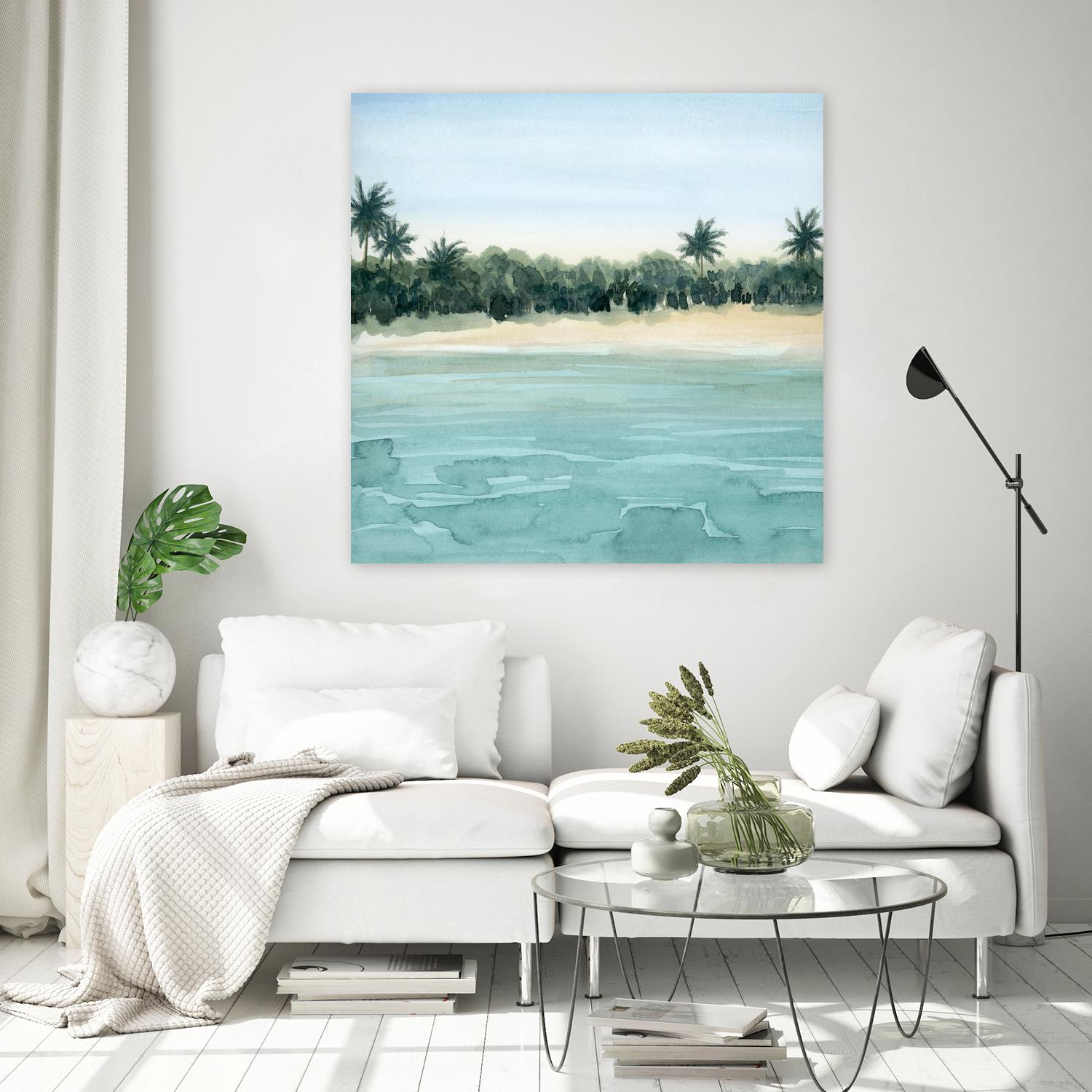 Paradis I by Grace Popp on GIANT ART - green landscapes & seascapes summer 