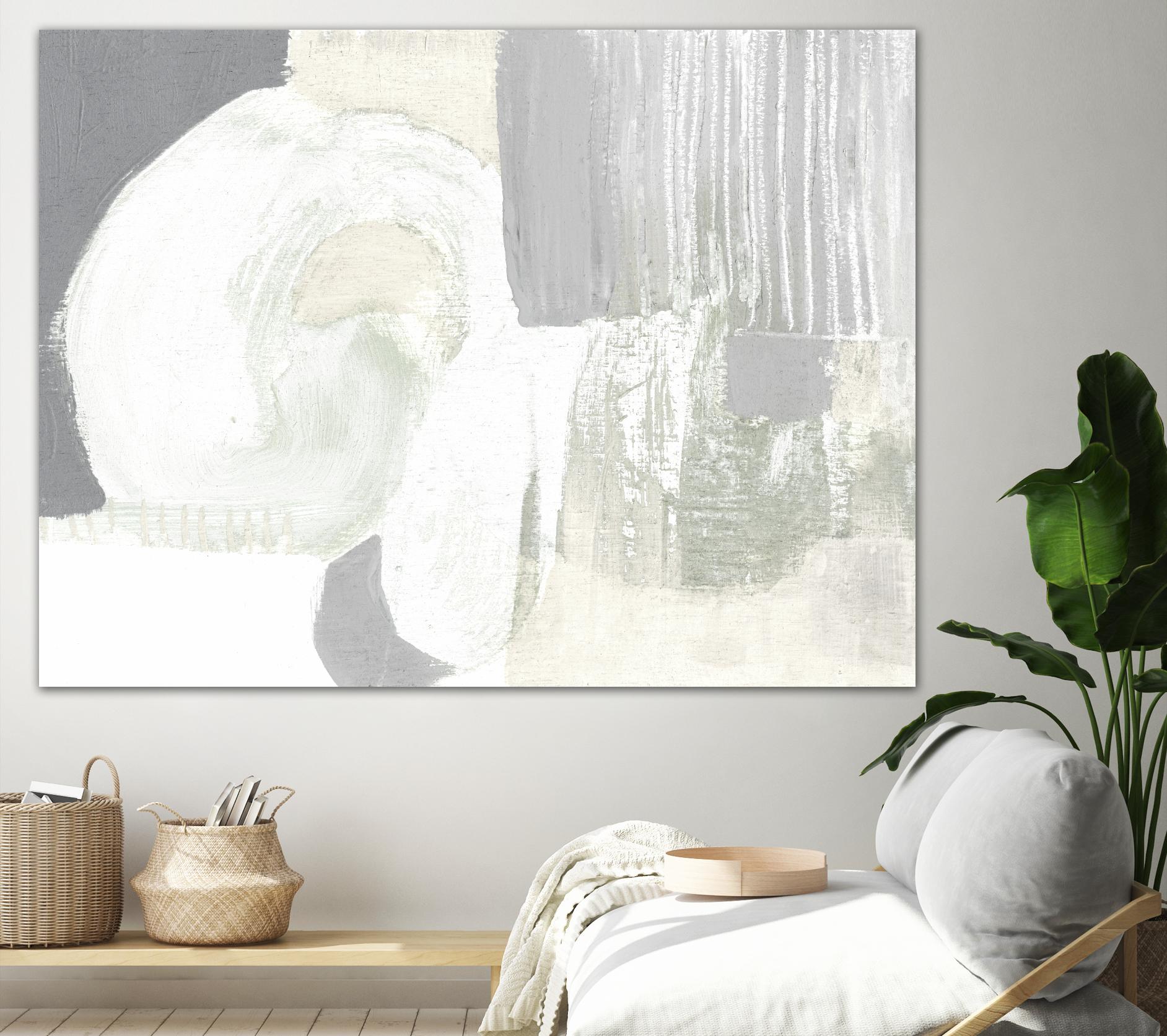 Neutral Curves I by Jennifer Goldberger on GIANT ART - grey  abstract abstract 