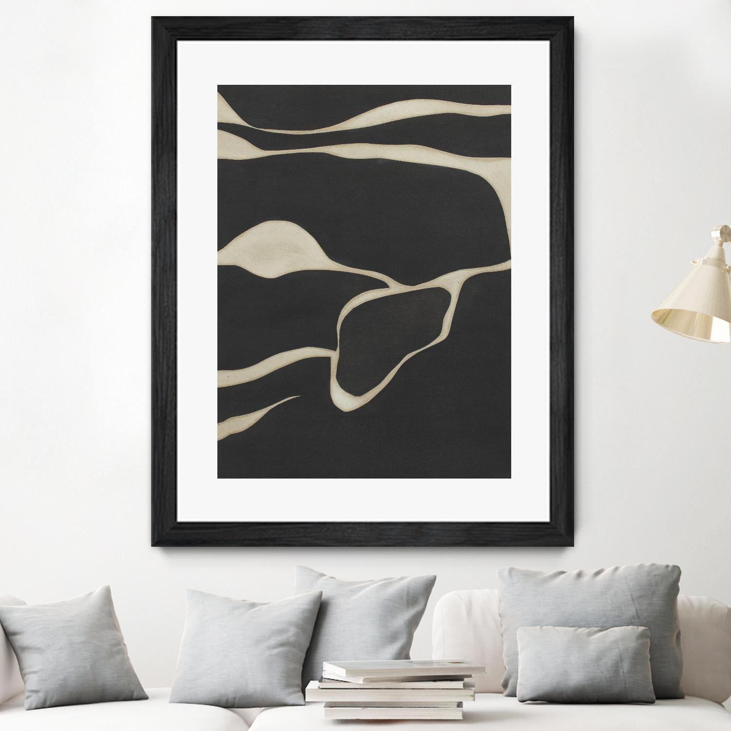 Tides in Sepia III by Rob Delamater on GIANT ART - black abstract abstract 