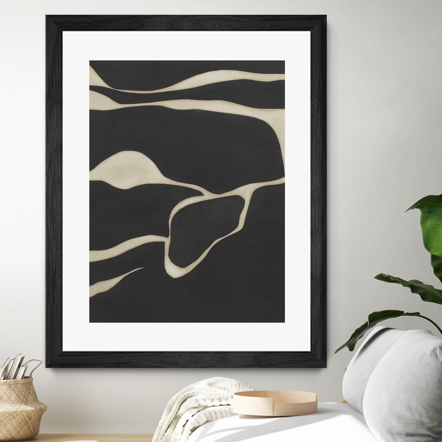 Tides in Sepia III by Rob Delamater on GIANT ART - black abstract abstract 