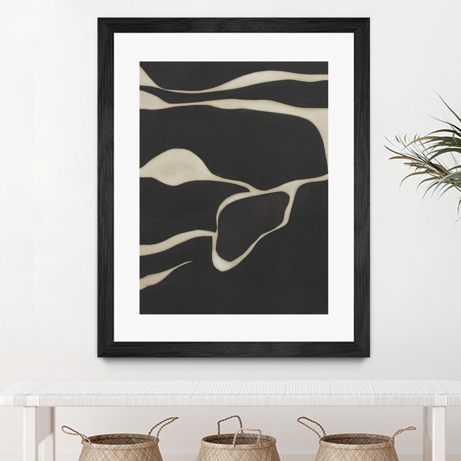 Tides in Sepia III by Rob Delamater on GIANT ART - black abstract abstract 