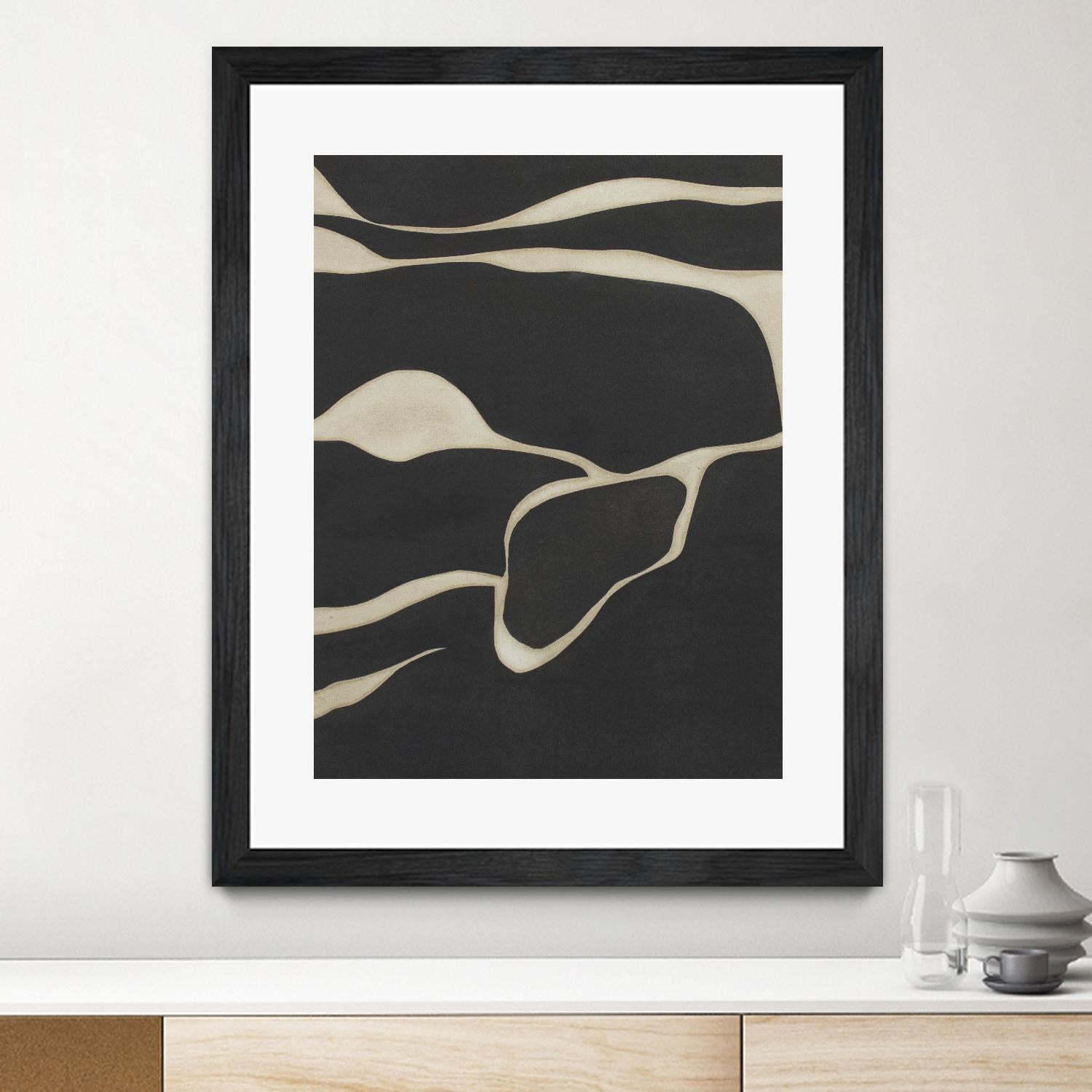 Tides in Sepia III by Rob Delamater on GIANT ART - black abstract abstract 