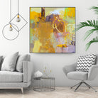 Maez I by Sue Jachimiec on GIANT ART - pink abstract abstract