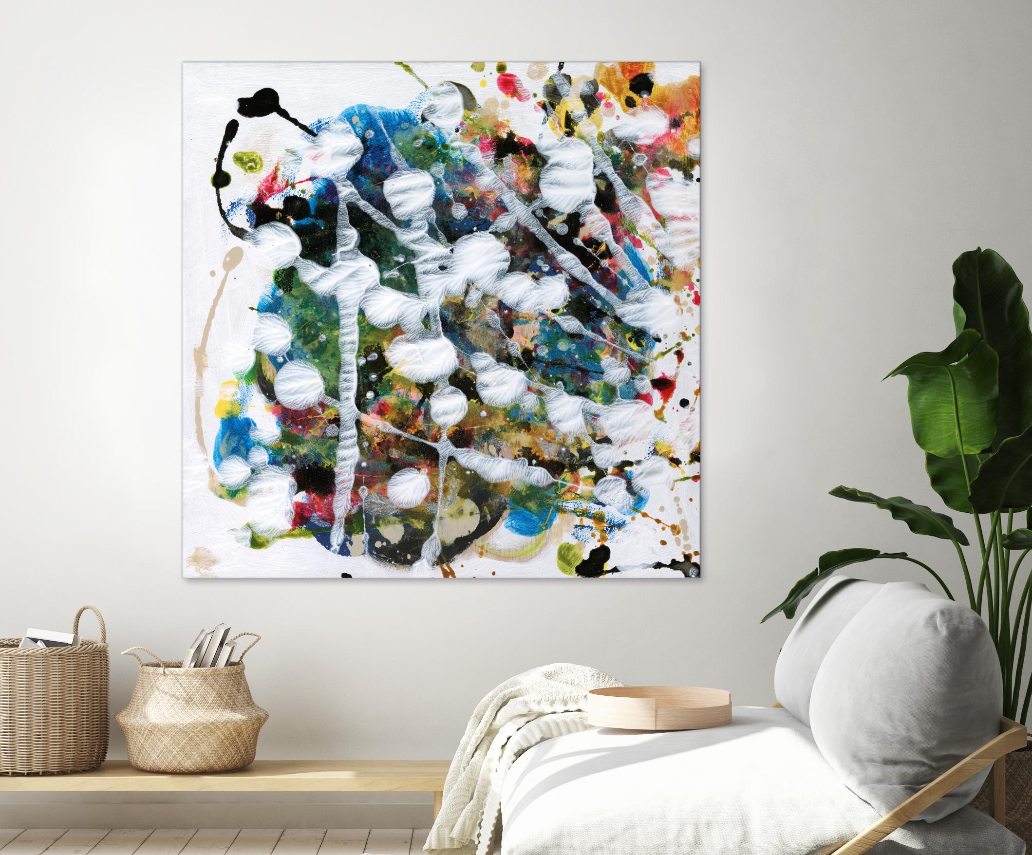 Pollock's Party II by Jodi Fuchs on GIANT ART - orange abstract abstract