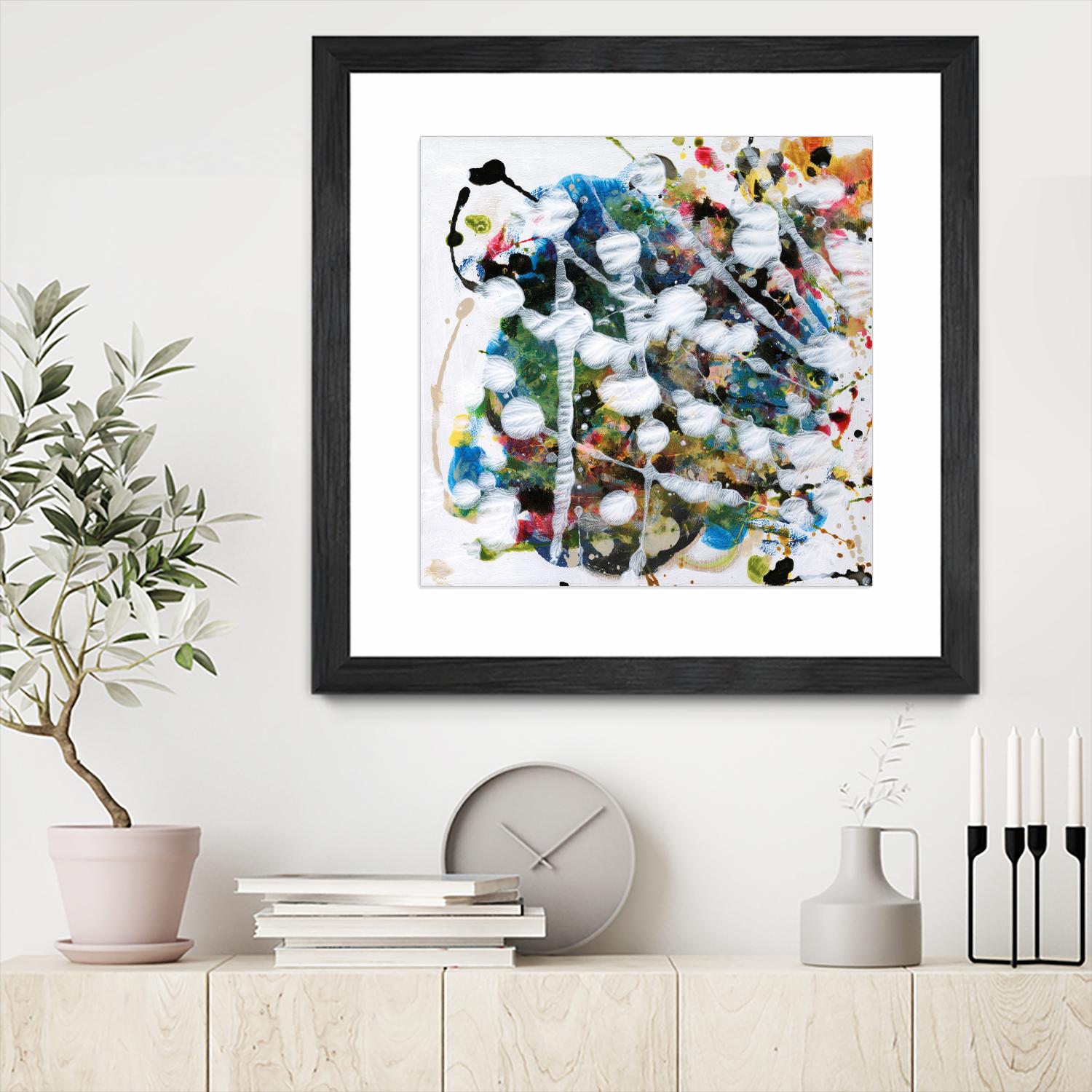 Pollock's Party II by Jodi Fuchs on GIANT ART - orange abstract abstract