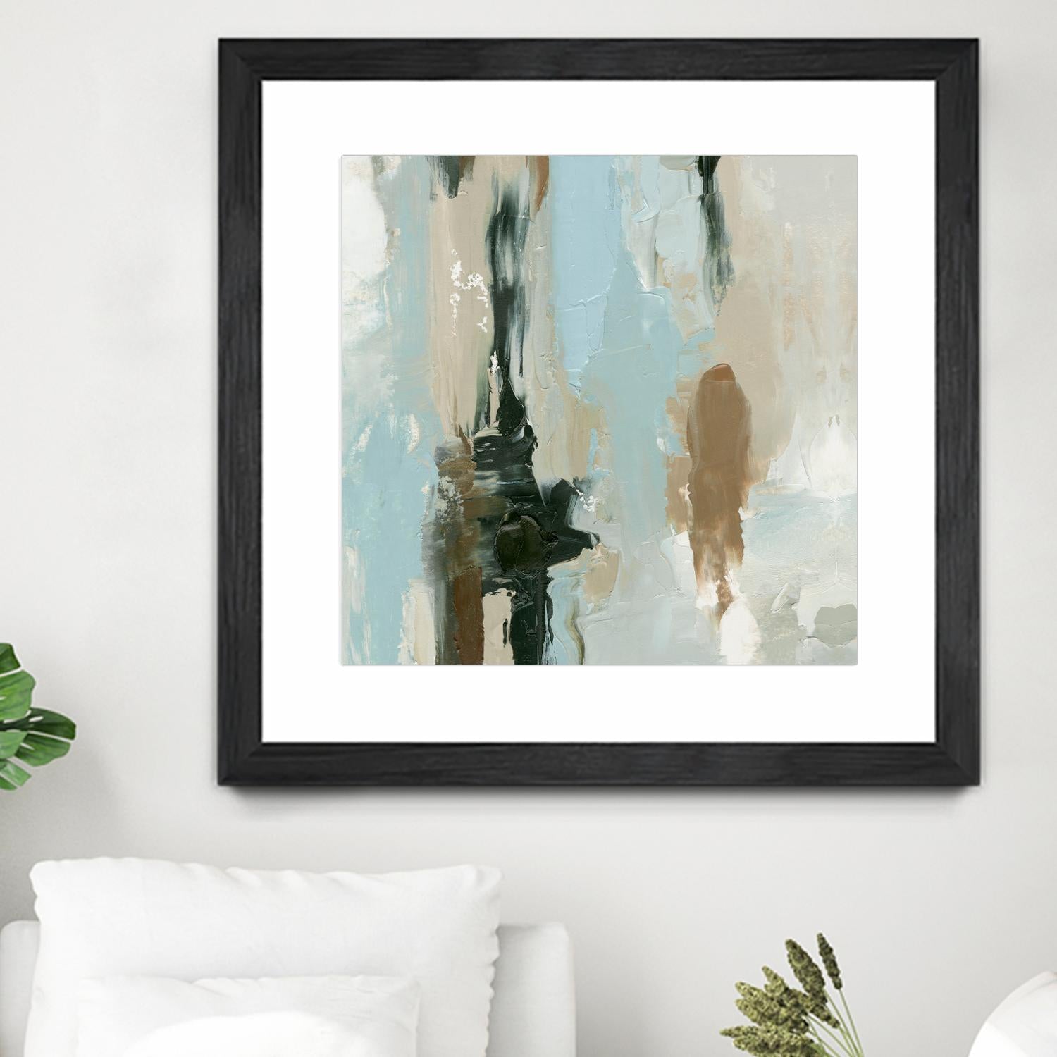 Neutral Landslide I by Emma Caroline on GIANT ART - green landscapes & seascapes abstract