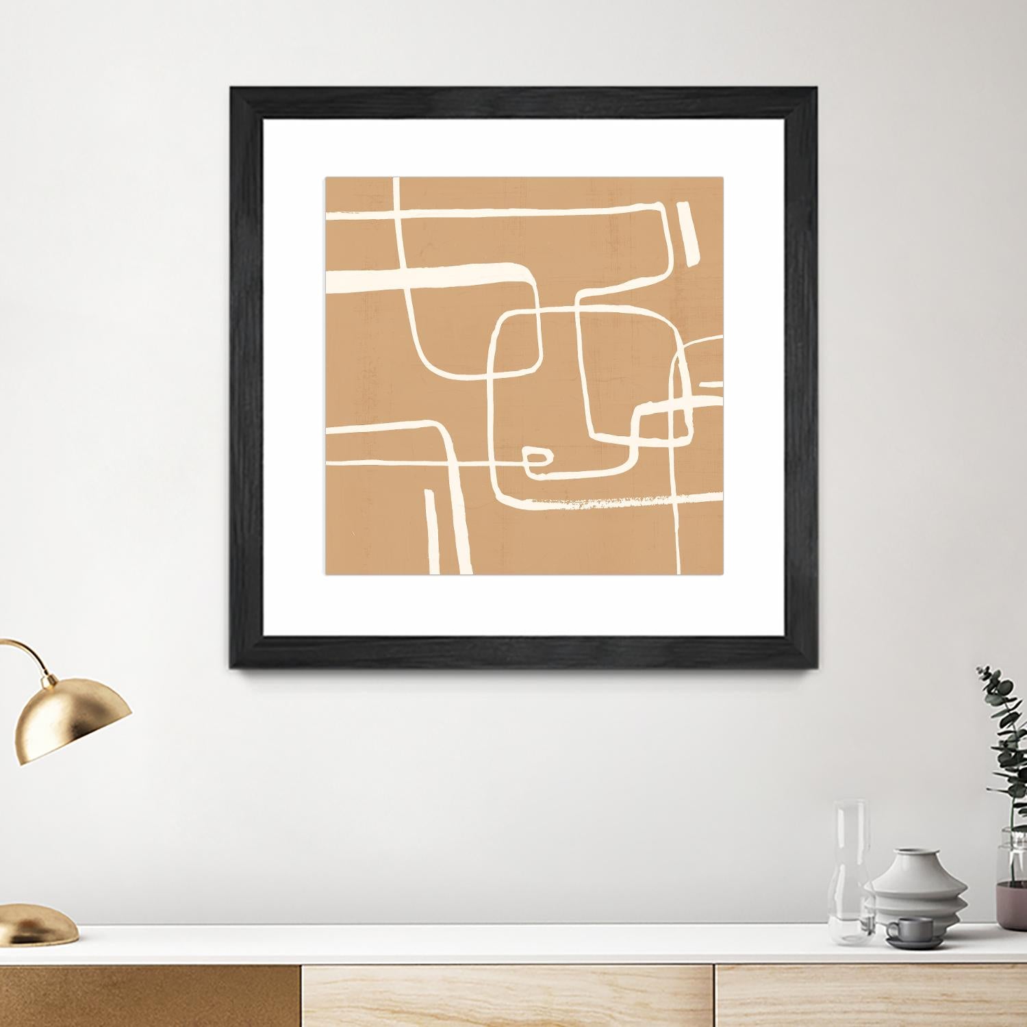 Wayfinder I by Victoria Barnes on GIANT ART - beige abstract abstract