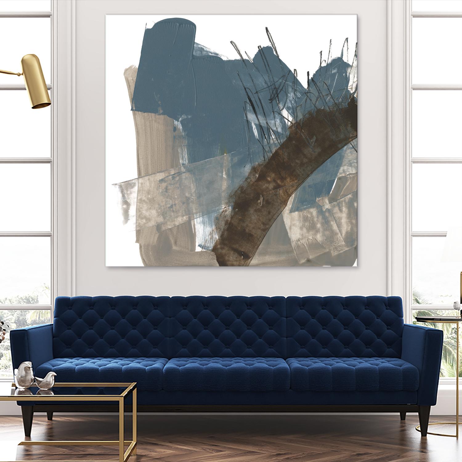Neutral Arc I by Jennifer Goldberger on GIANT ART - white abstract abstract 