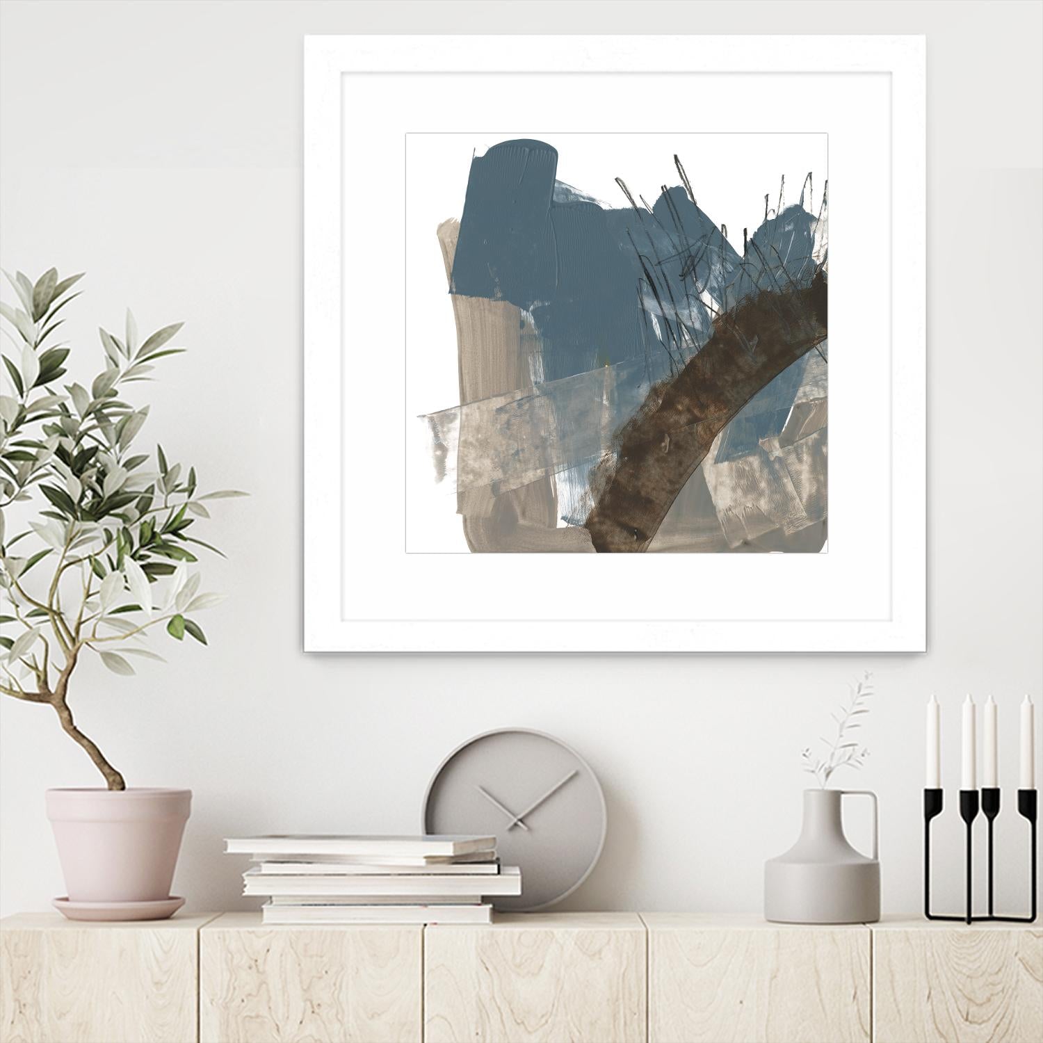 Neutral Arc I by Jennifer Goldberger on GIANT ART - white abstract abstract 