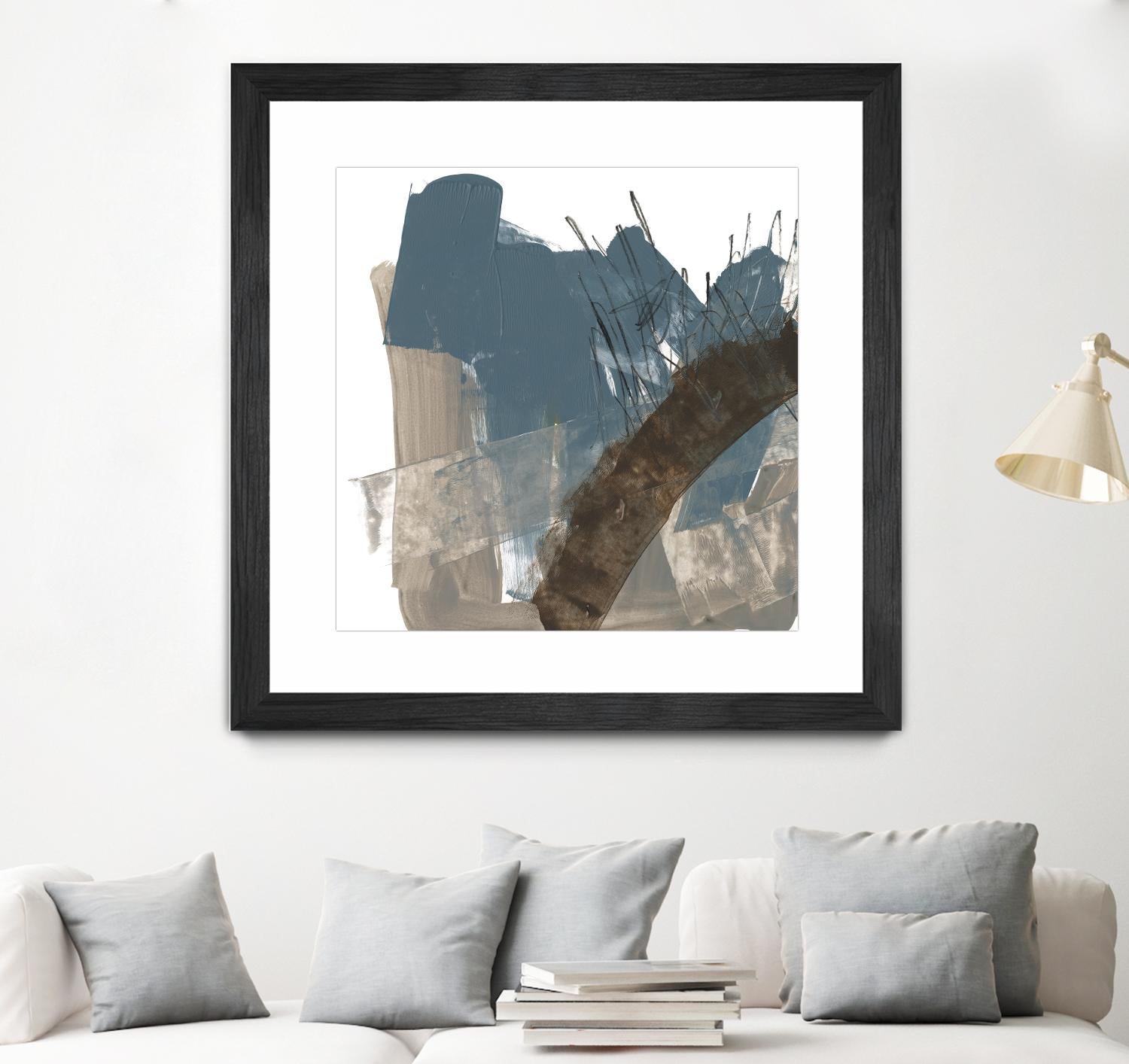 Neutral Arc I by Jennifer Goldberger on GIANT ART - white abstract abstract 