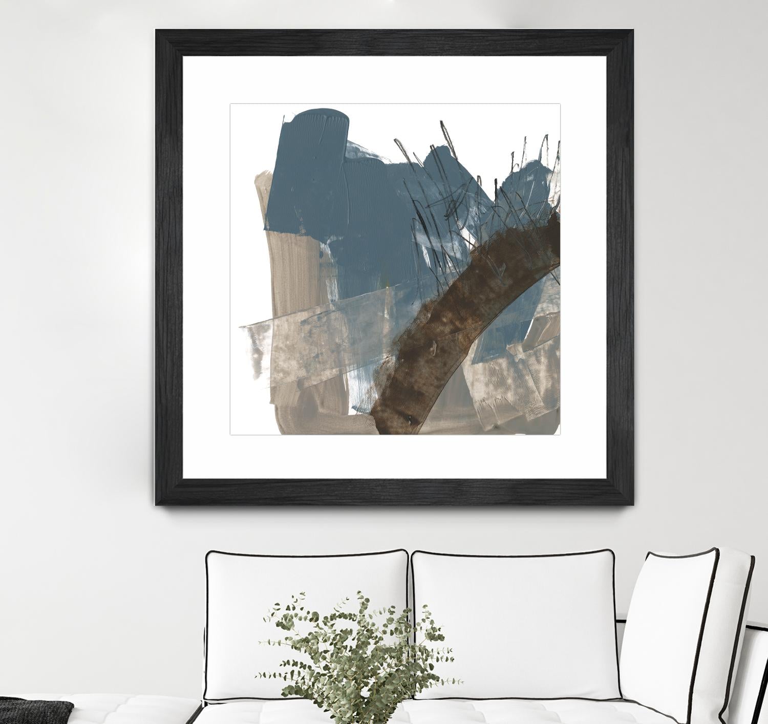Neutral Arc I by Jennifer Goldberger on GIANT ART - white abstract abstract 