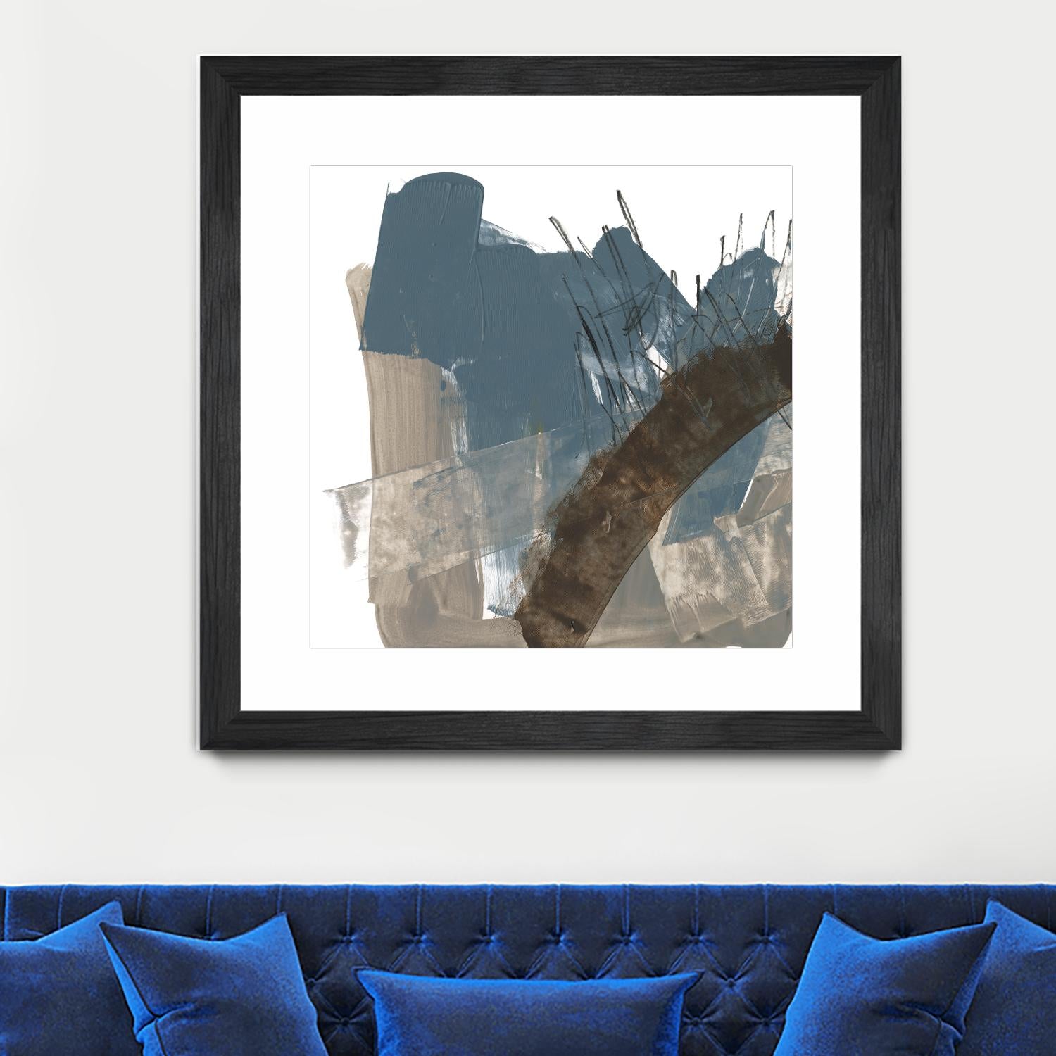 Neutral Arc I by Jennifer Goldberger on GIANT ART - white abstract abstract 