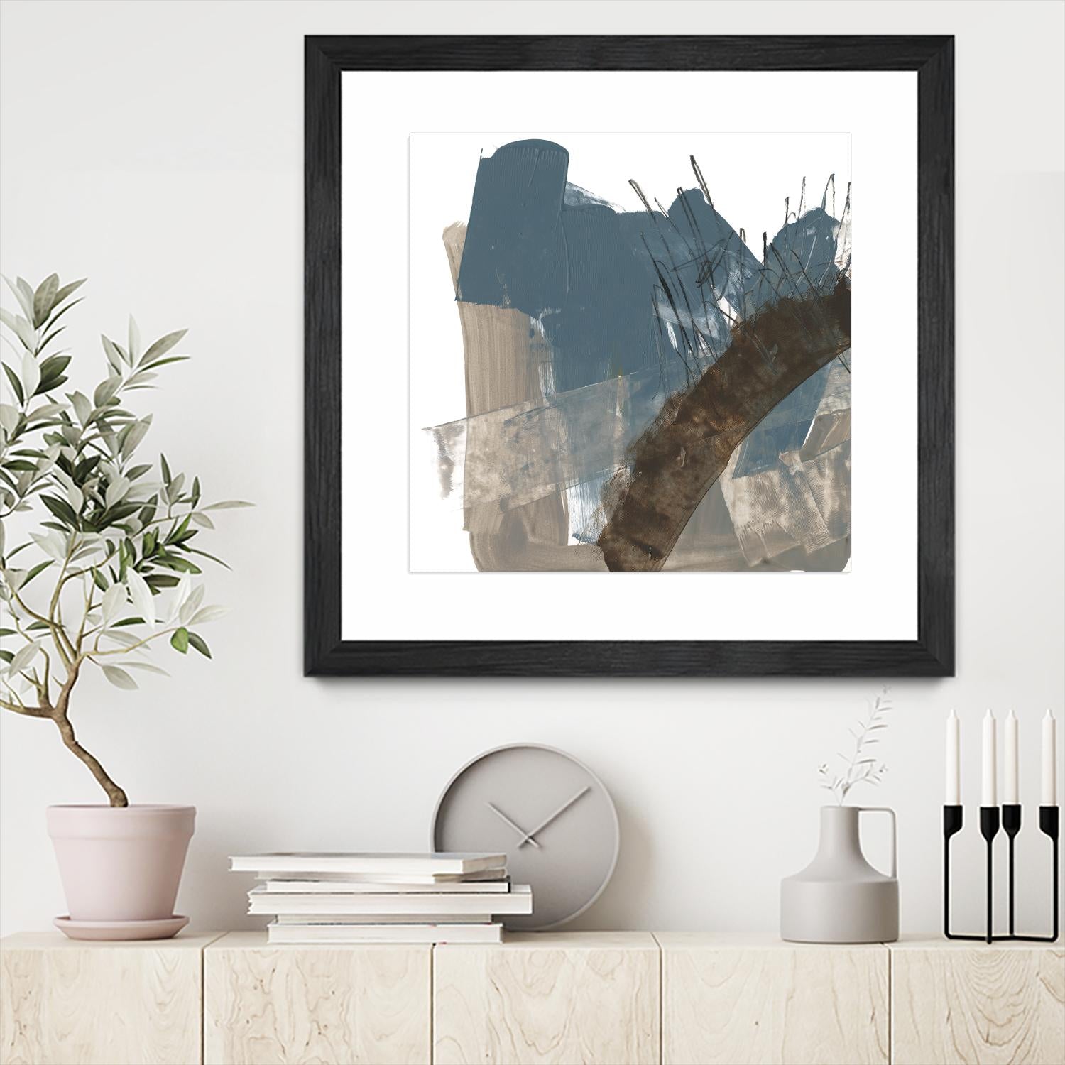 Neutral Arc I by Jennifer Goldberger on GIANT ART - white abstract abstract 
