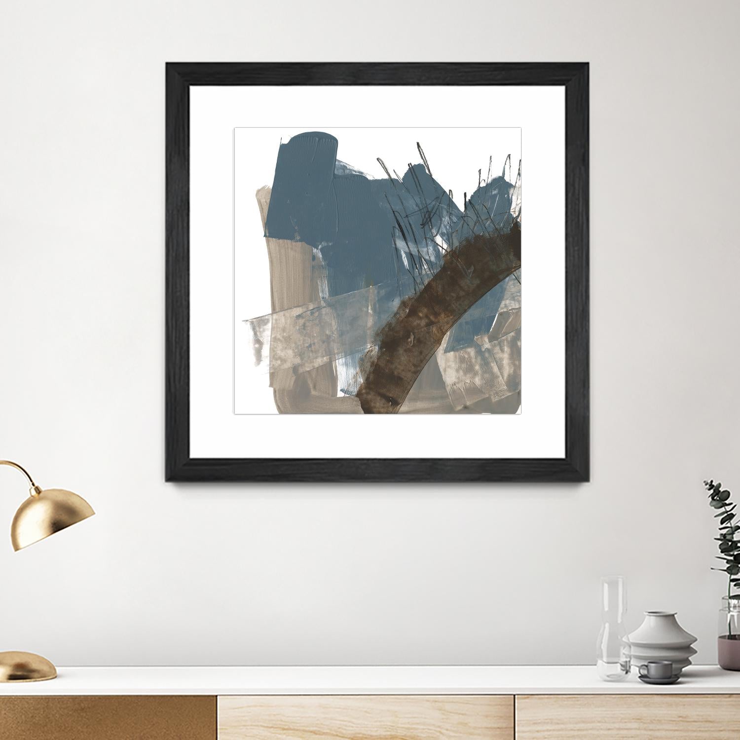 Neutral Arc I by Jennifer Goldberger on GIANT ART - white abstract abstract 