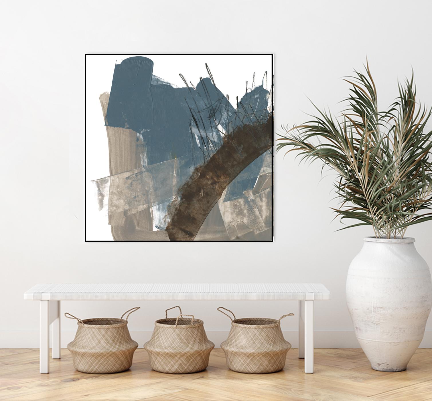 Neutral Arc I by Jennifer Goldberger on GIANT ART - white abstract abstract 