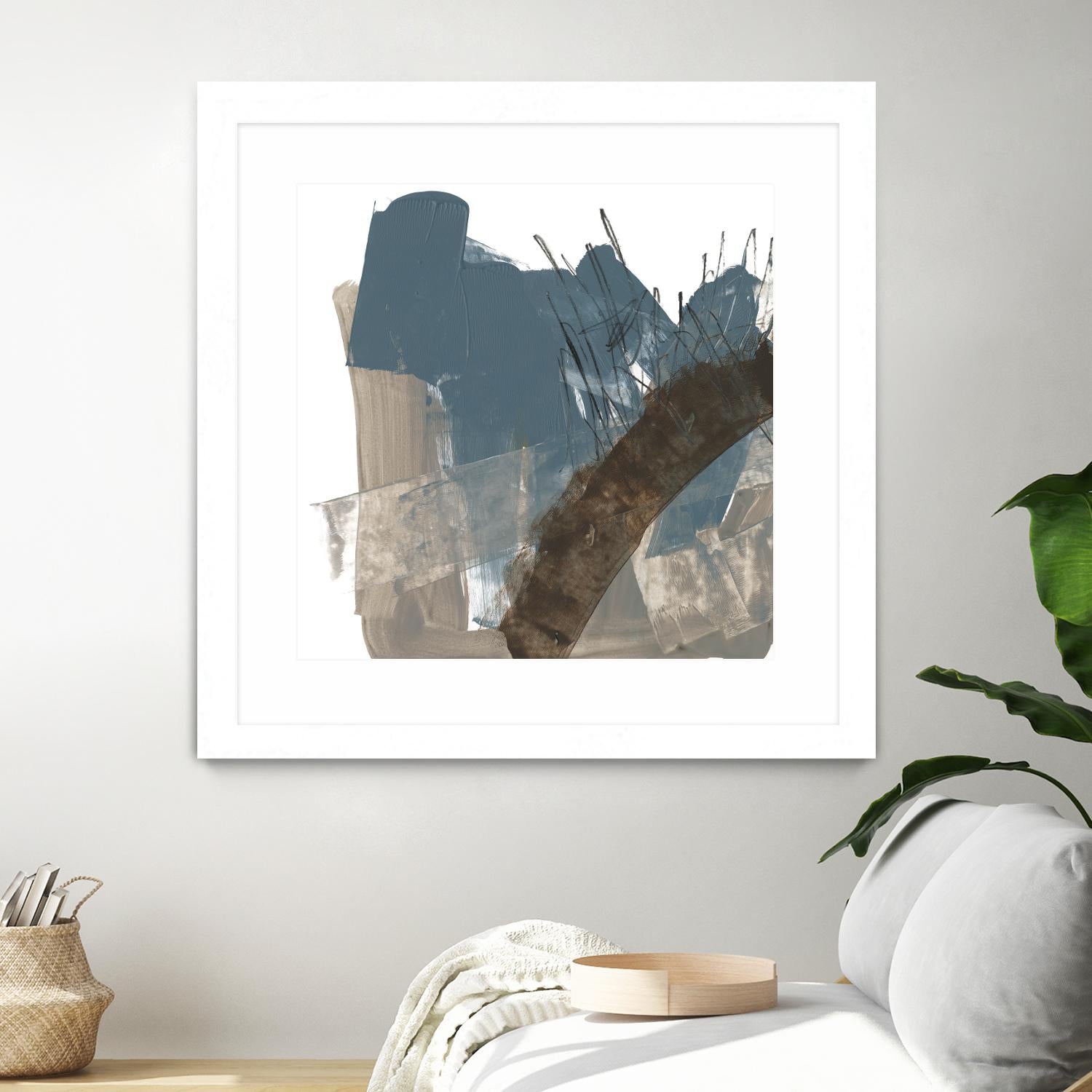 Neutral Arc I by Jennifer Goldberger on GIANT ART - white abstract abstract 