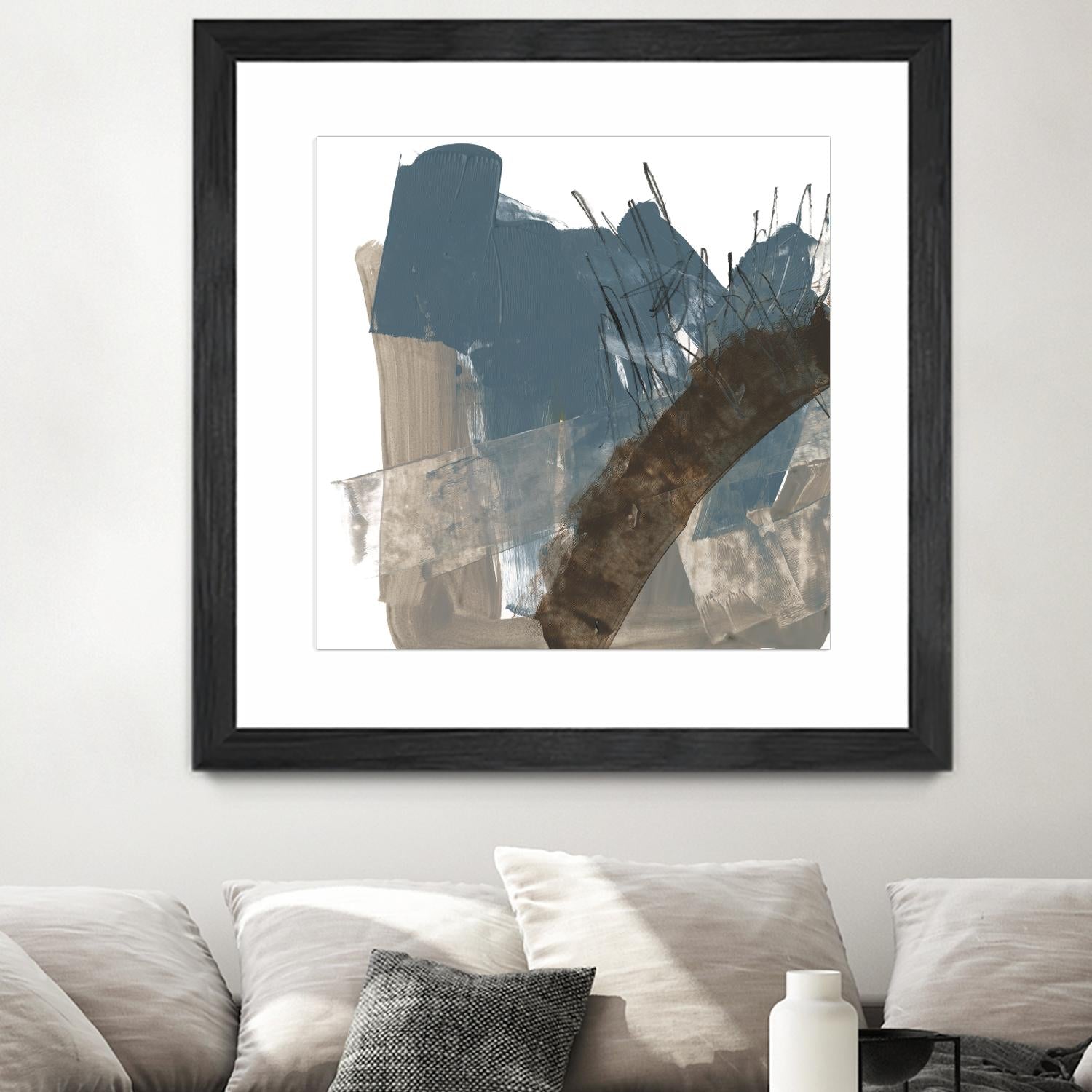 Neutral Arc I by Jennifer Goldberger on GIANT ART - white abstract abstract 