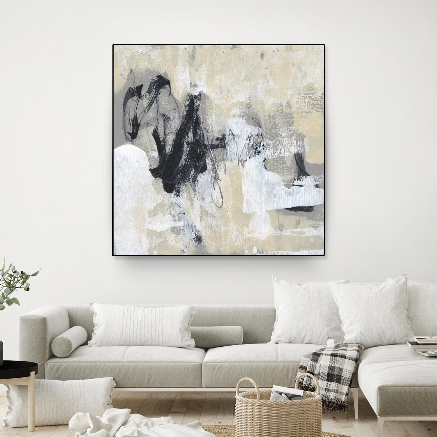 Neutral Exercise I by Jennifer Goldberger on GIANT ART - white abstract abstract 