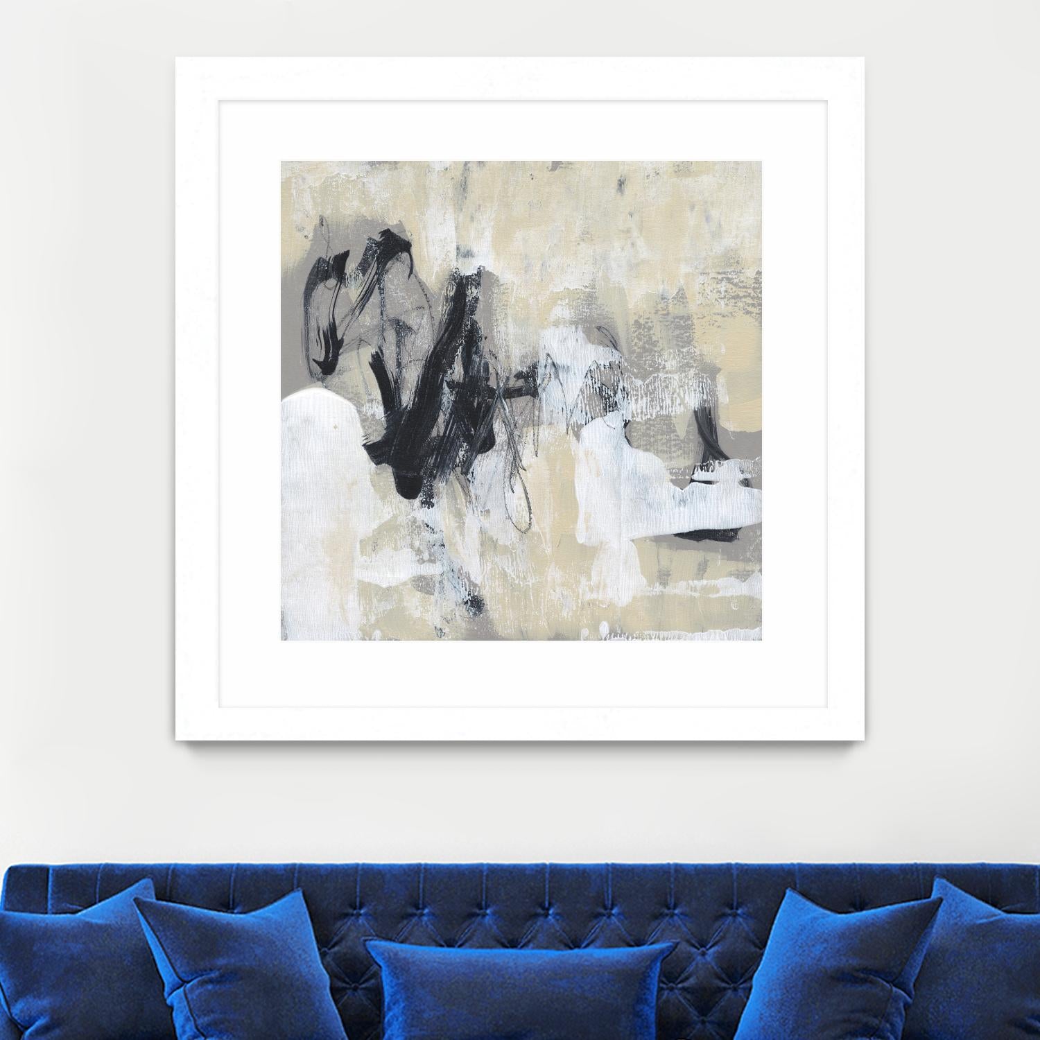 Neutral Exercise I by Jennifer Goldberger on GIANT ART - white abstract abstract 