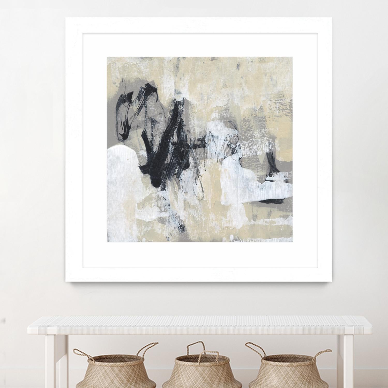 Neutral Exercise I by Jennifer Goldberger on GIANT ART - white abstract abstract 